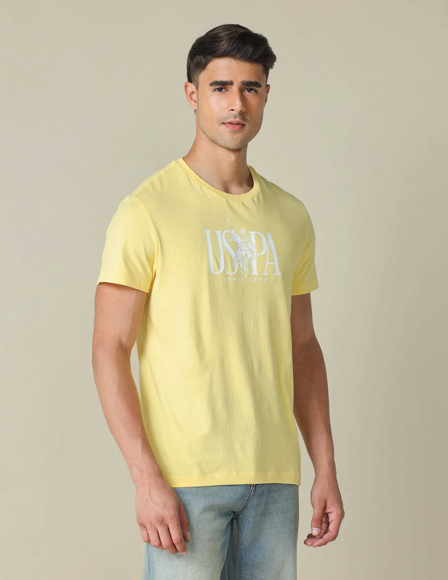 Brand Printed Regular Fit T- Shirt - Image 4