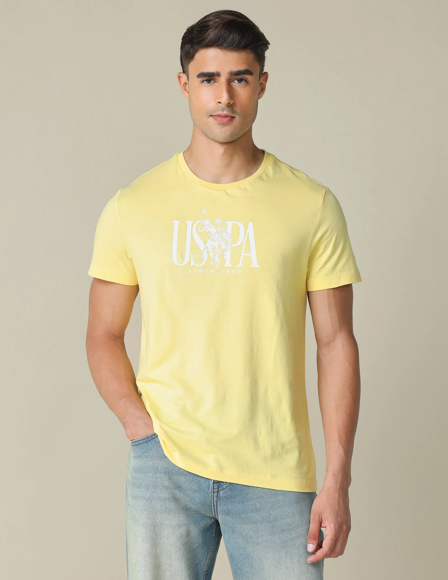 Brand Printed Regular Fit T- Shirt - Image 6