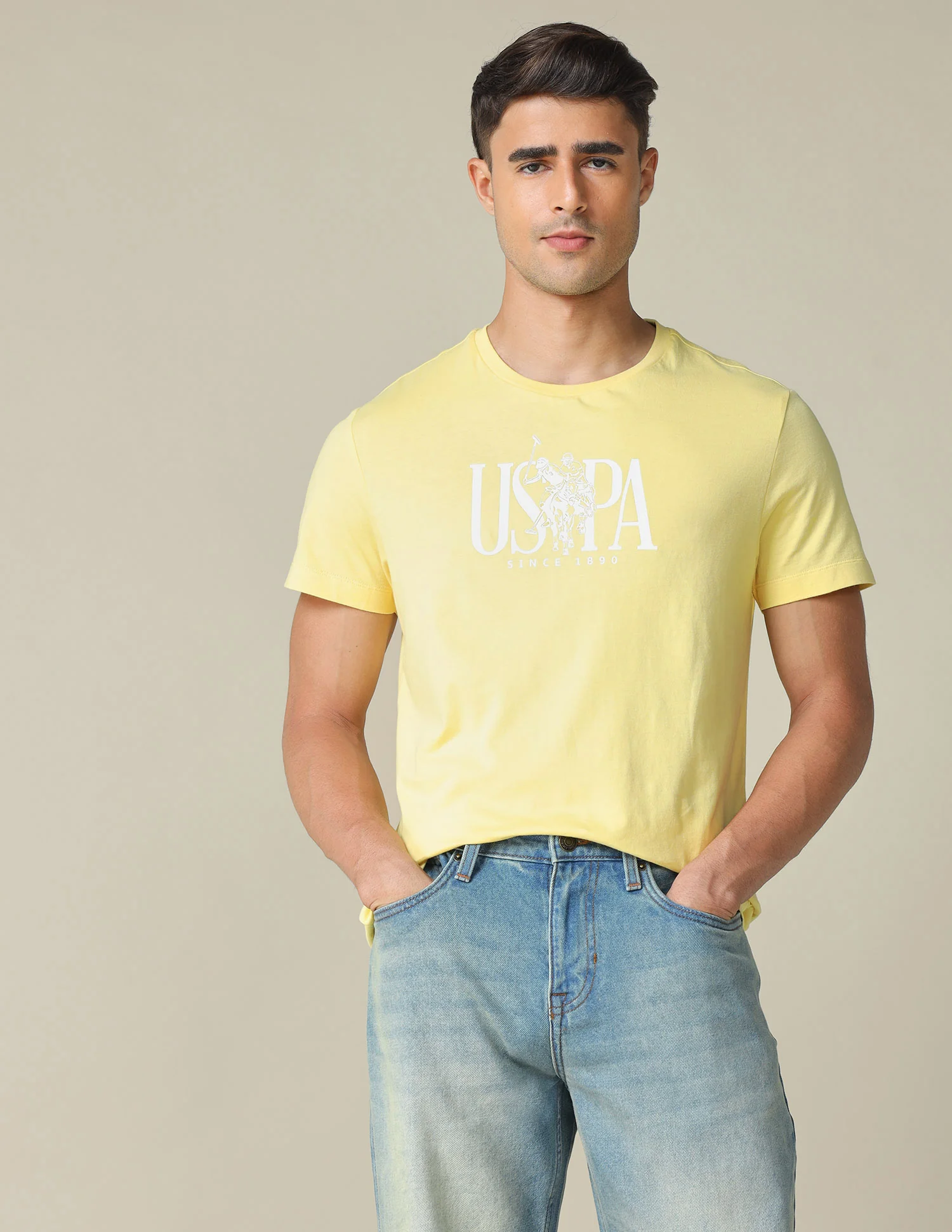 Brand Printed Regular Fit T- Shirt - Image 8