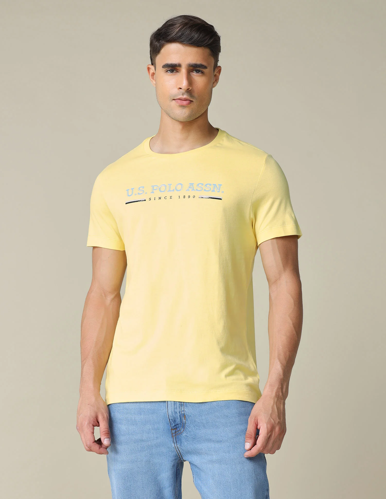Brand Printed Regular Fit T- Shirt - Image 6