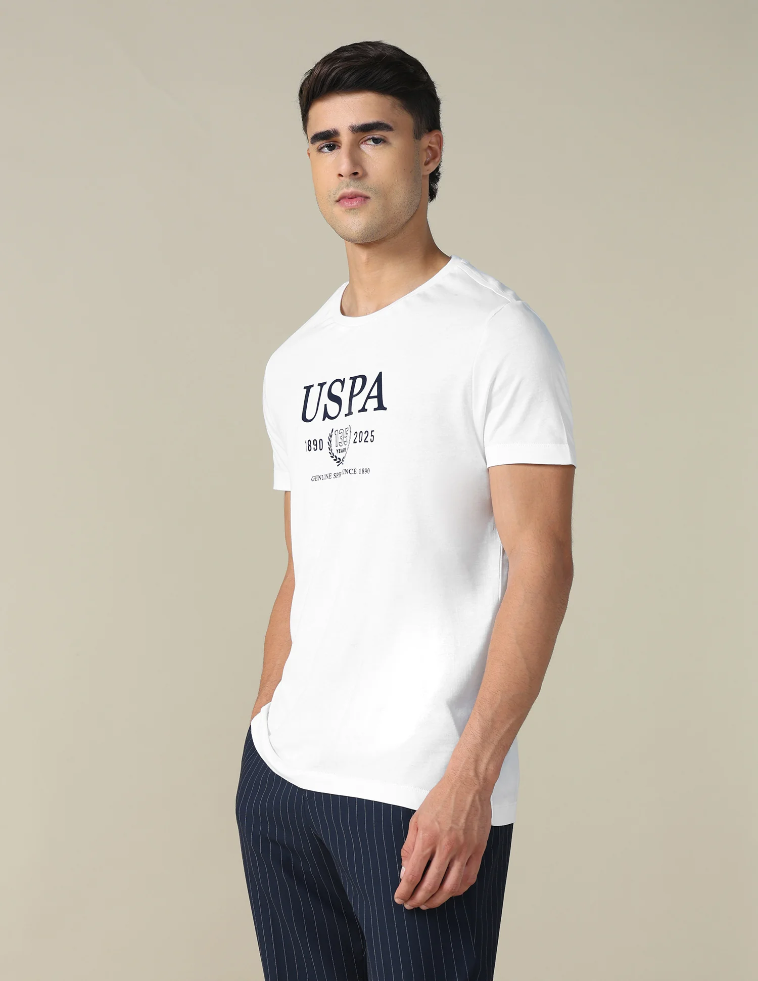 Brand Printed Regular Fit T-shirt - Image 4