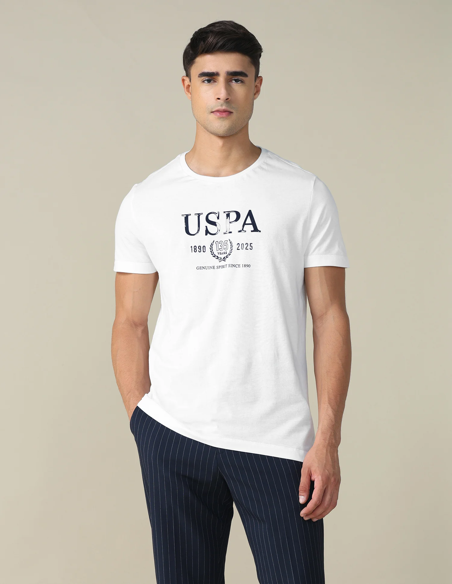 Brand Printed Regular Fit T-shirt - Image 6