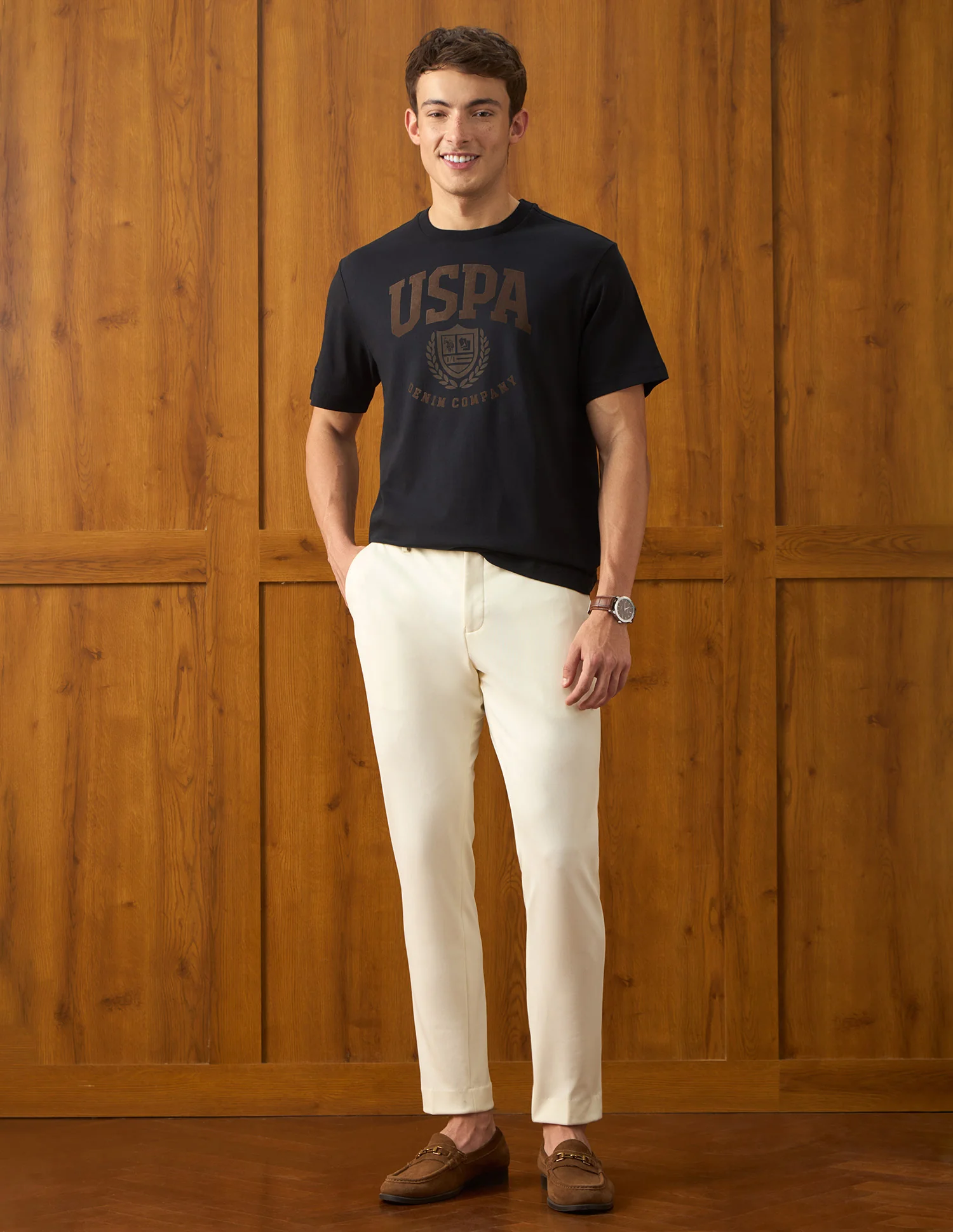 Brand Printed Relaxed Fit T-Shirt - Image 3