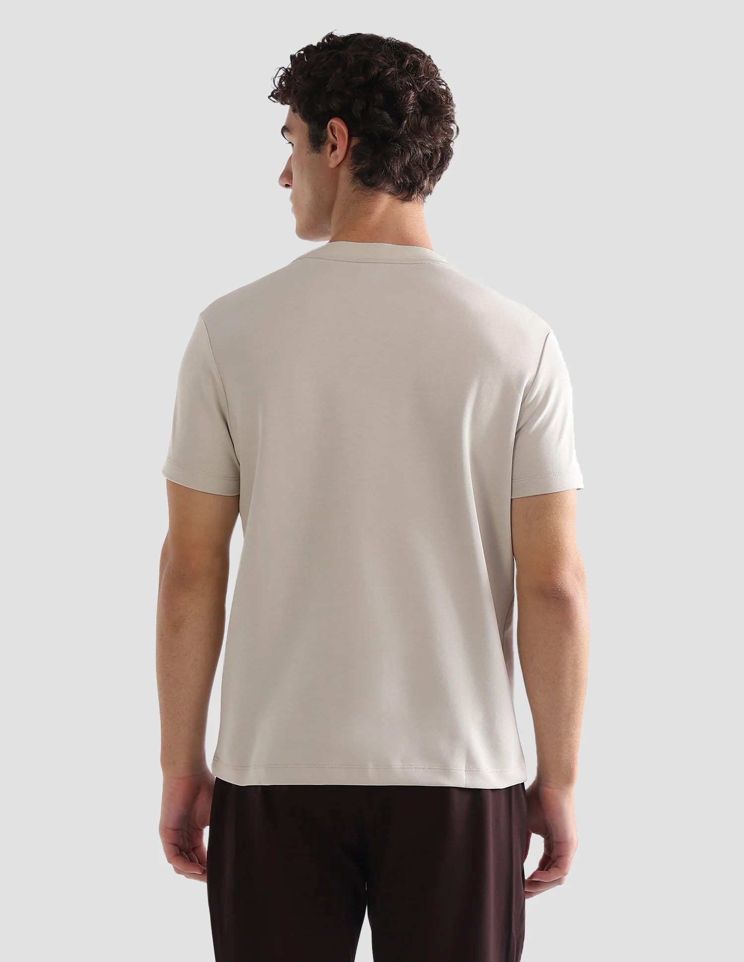 Brand Printed Slim Fit Active T-Shirt - Image 5