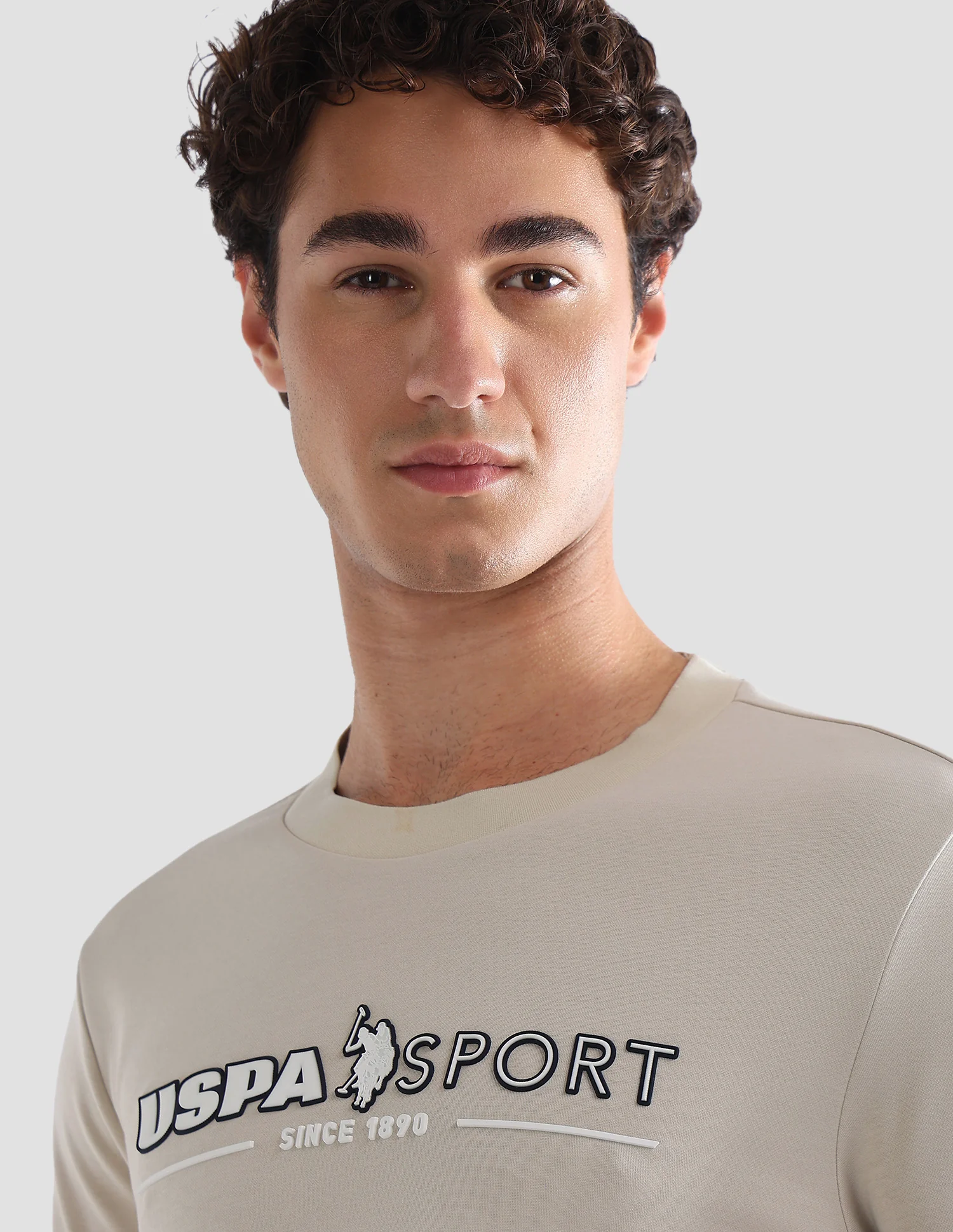 Brand Printed Slim Fit Active T-Shirt - Image 7