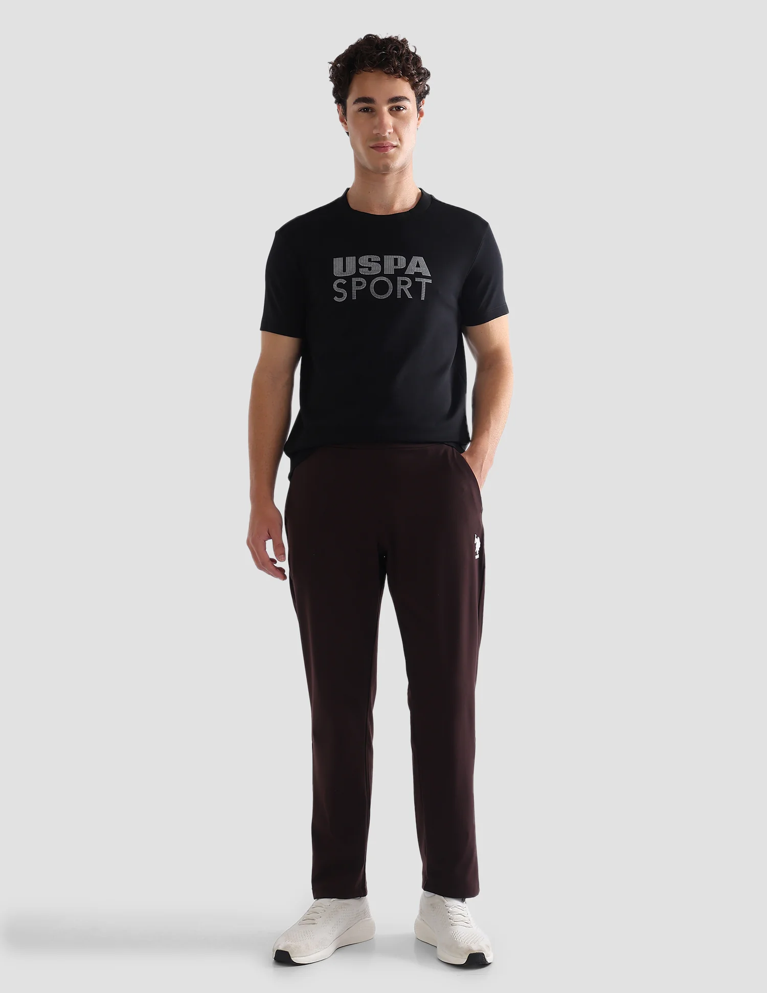 Brand Printed Slim Fit Active T-Shirt - Image 3