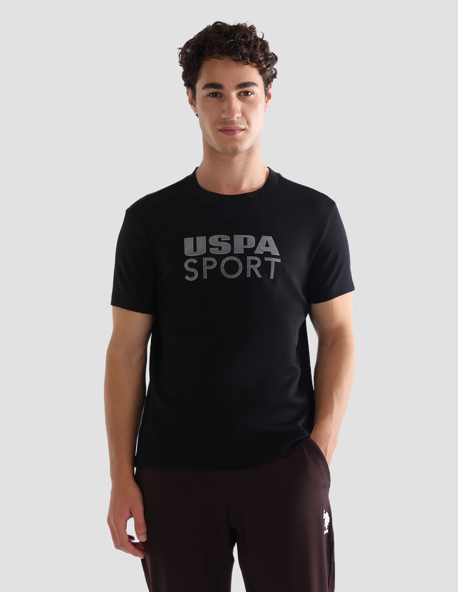 Brand Printed Slim Fit Active T-Shirt - Image 6