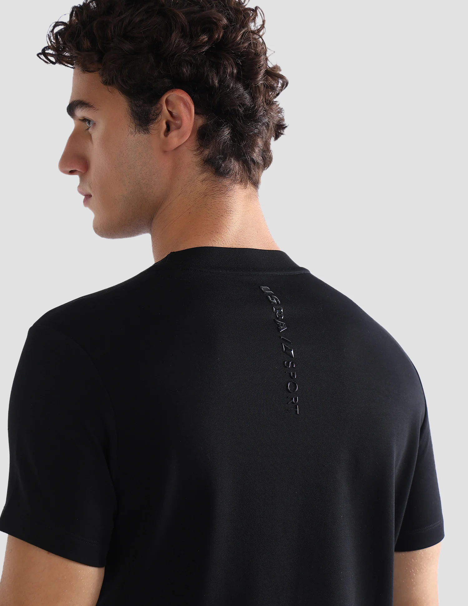 Brand Printed Slim Fit Active T-Shirt - Image 8