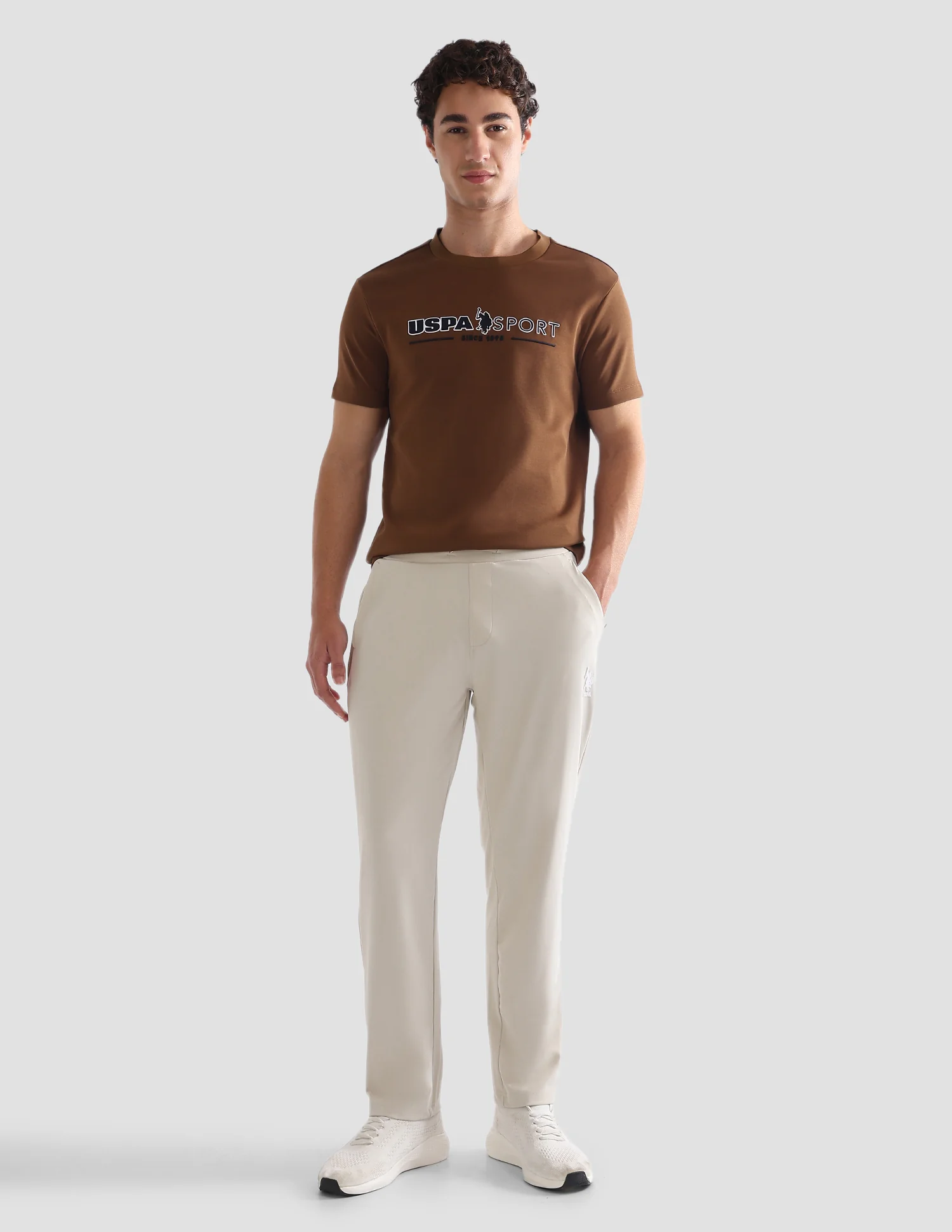Brand Printed Slim Fit Active T-Shirt - Image 3