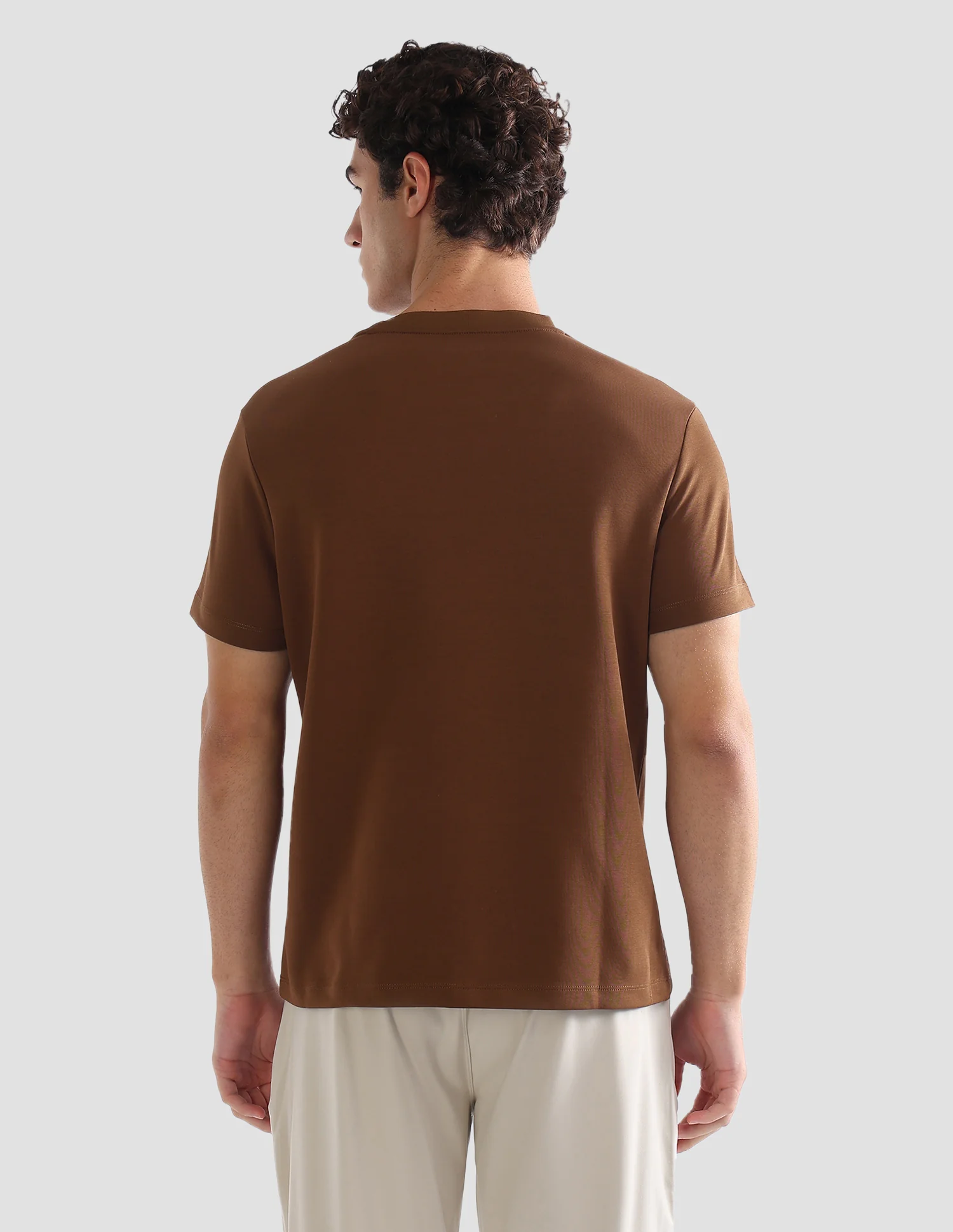 Brand Printed Slim Fit Active T-Shirt - Image 5