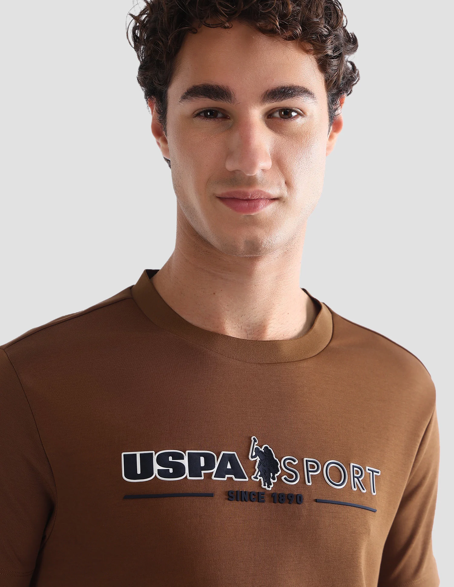 Brand Printed Slim Fit Active T-Shirt - Image 7