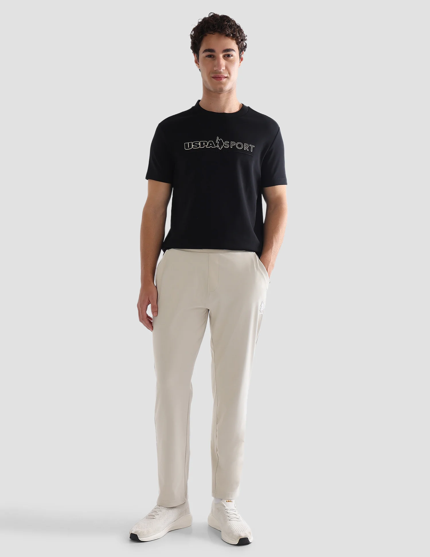 Brand Printed Slim Fit Active T-Shirt - Image 3