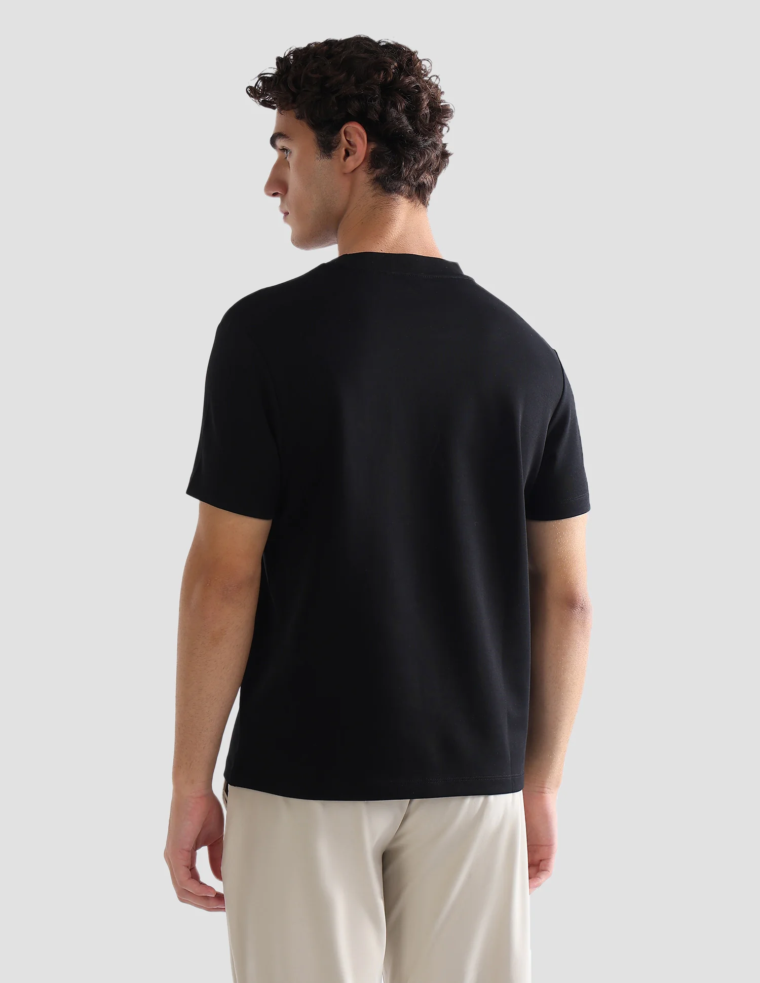 Brand Printed Slim Fit Active T-Shirt - Image 5