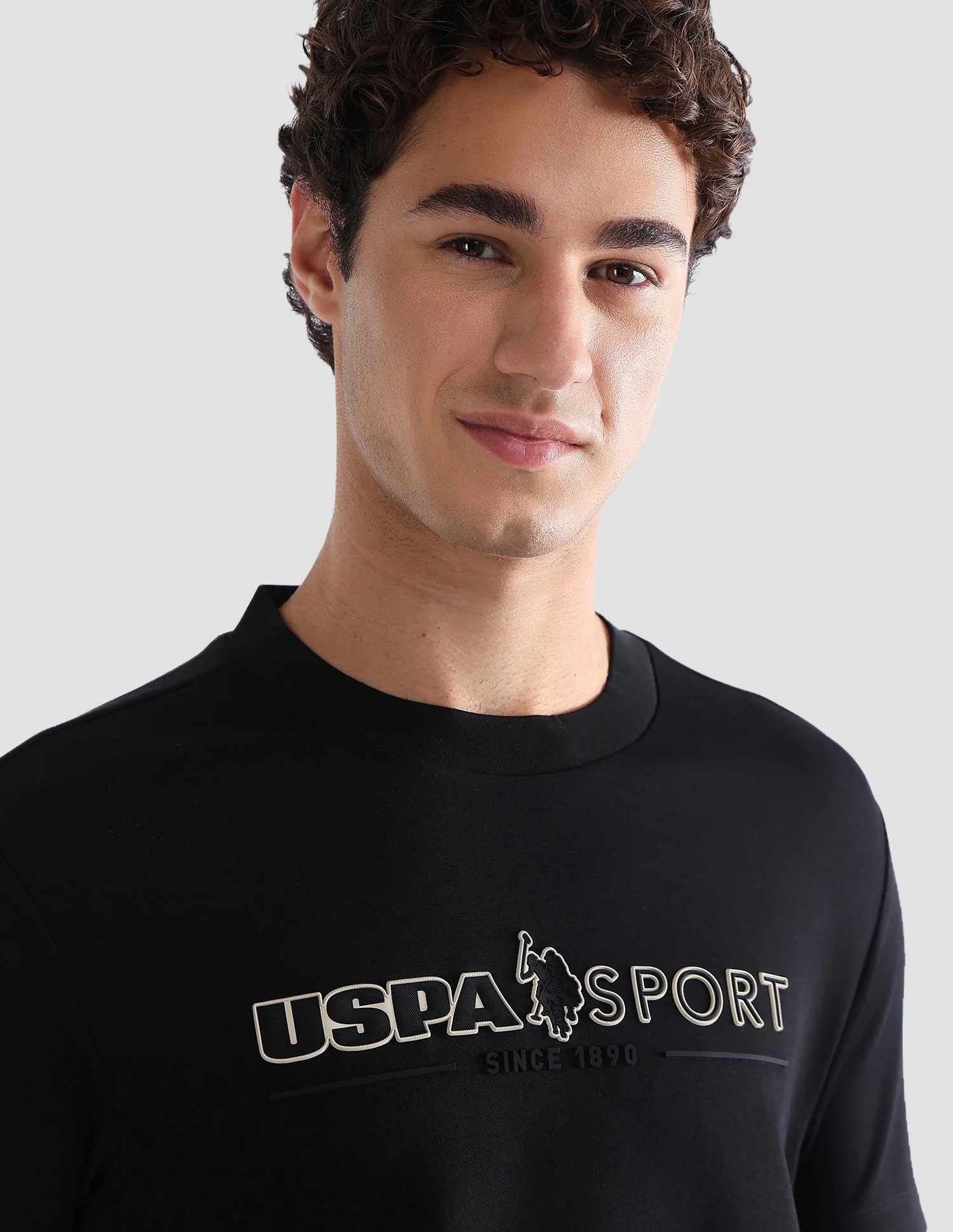 Brand Printed Slim Fit Active T-Shirt - Image 7