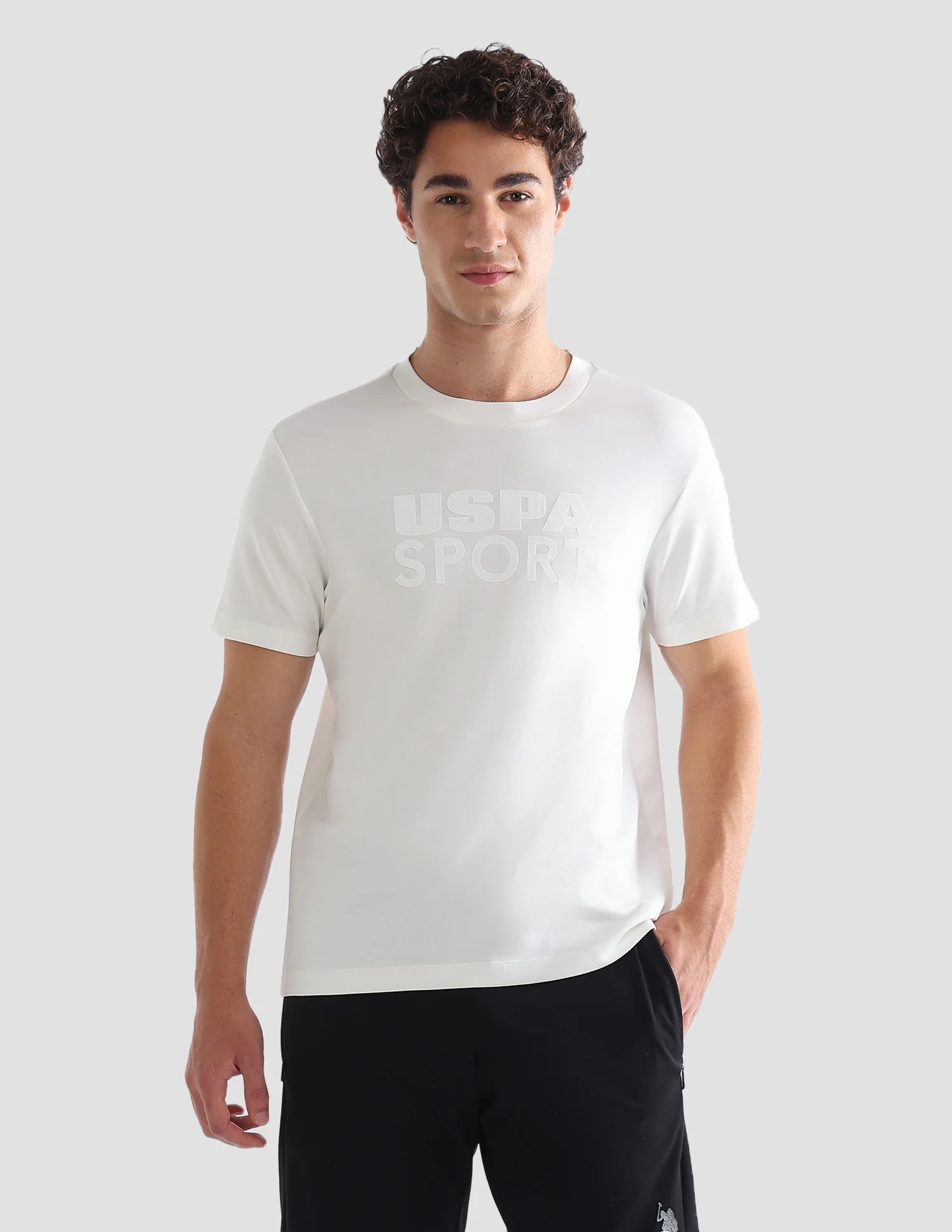Brand Printed Slim Fit Active T-Shirt - Image 6