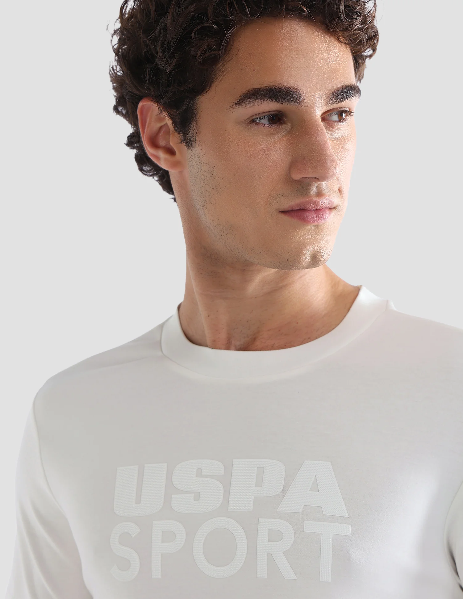 Brand Printed Slim Fit Active T-Shirt - Image 7
