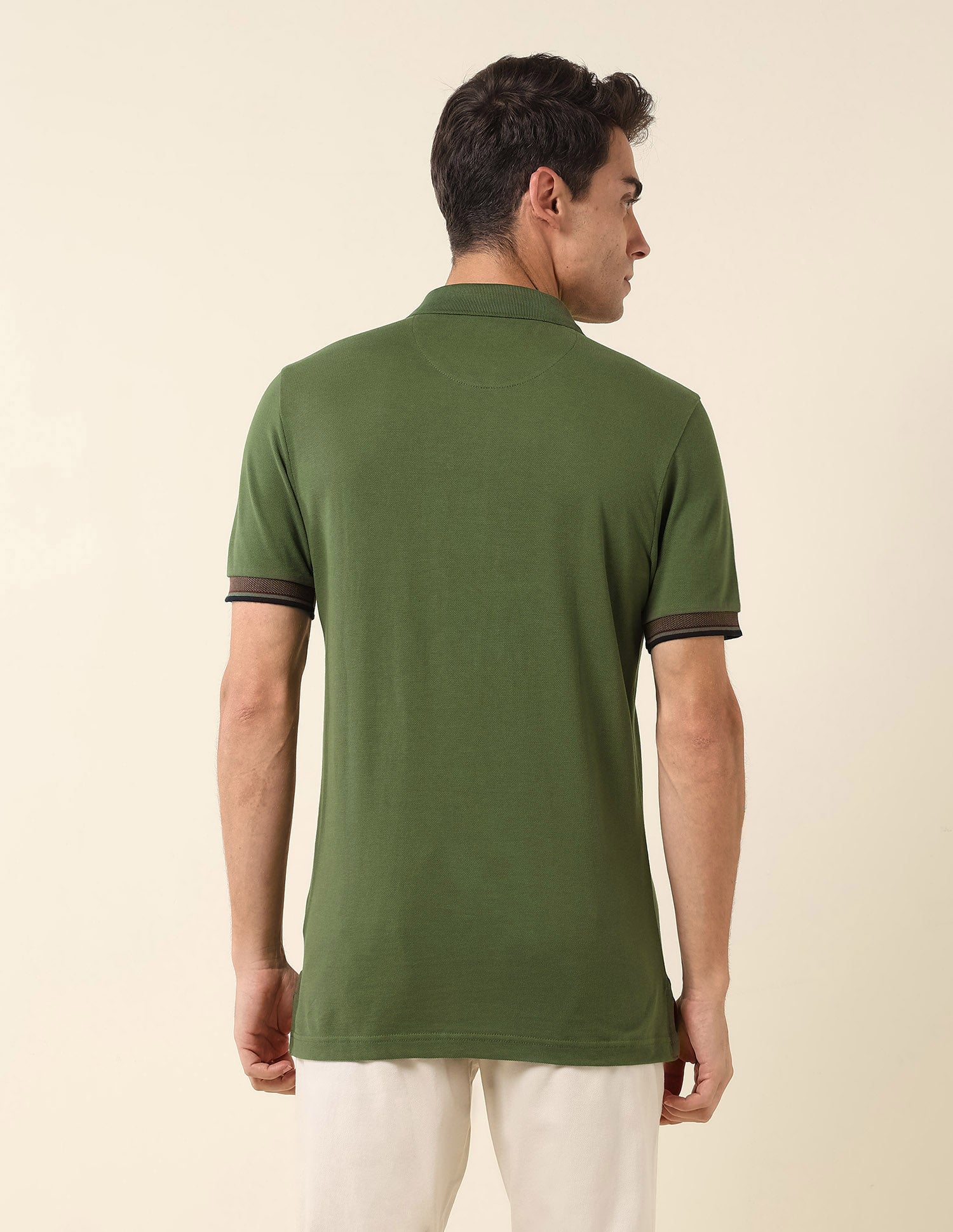 Brand Printed Slim Fit Polo Shirt - Image 5