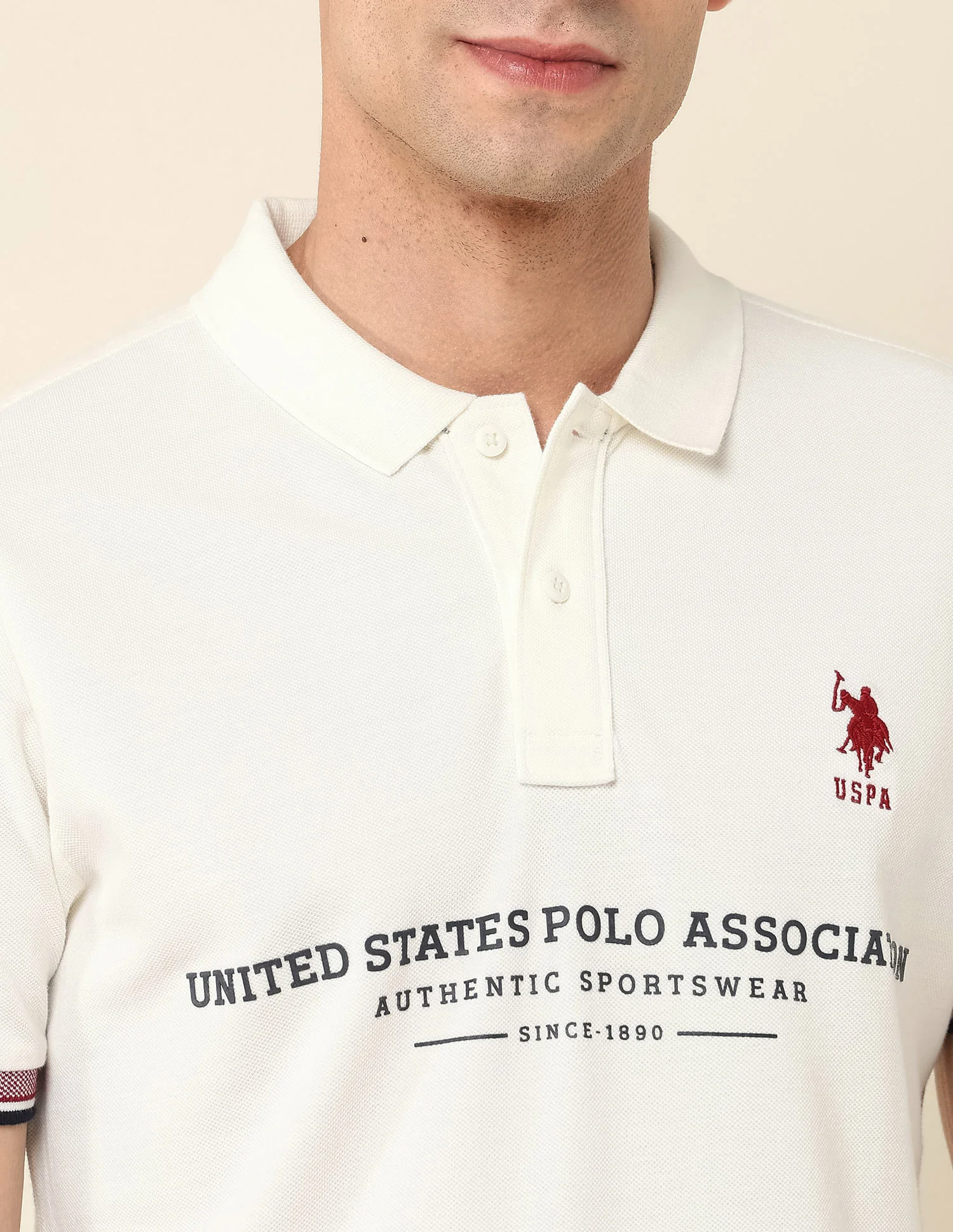 Brand Printed Slim Fit Polo Shirt - Image 7