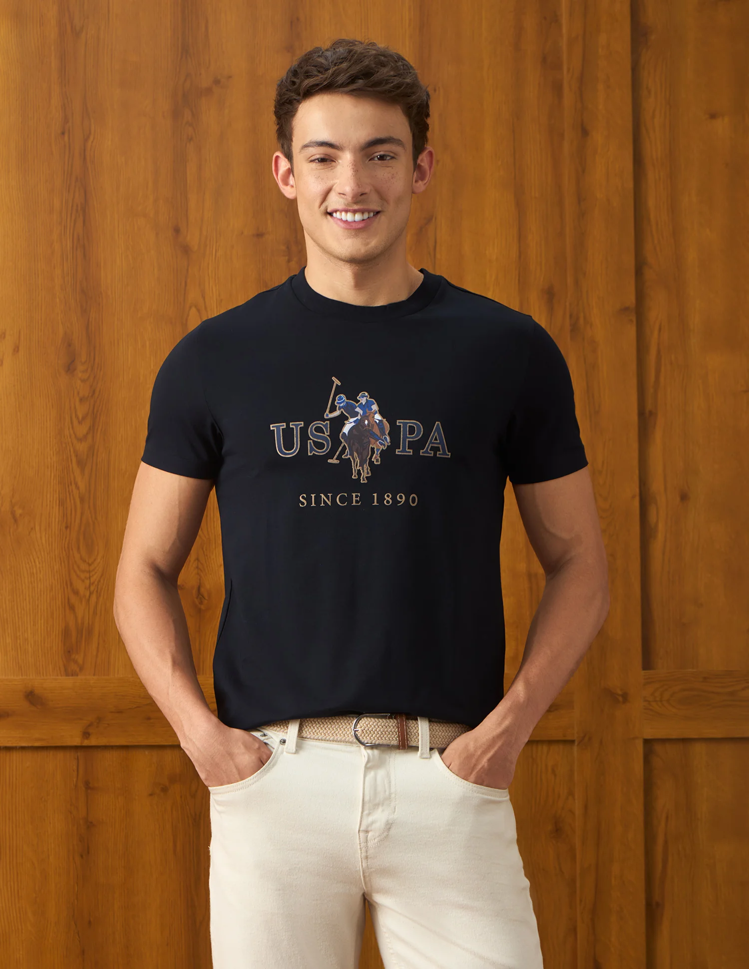 Brand Printed Slim Fit T-Shirt