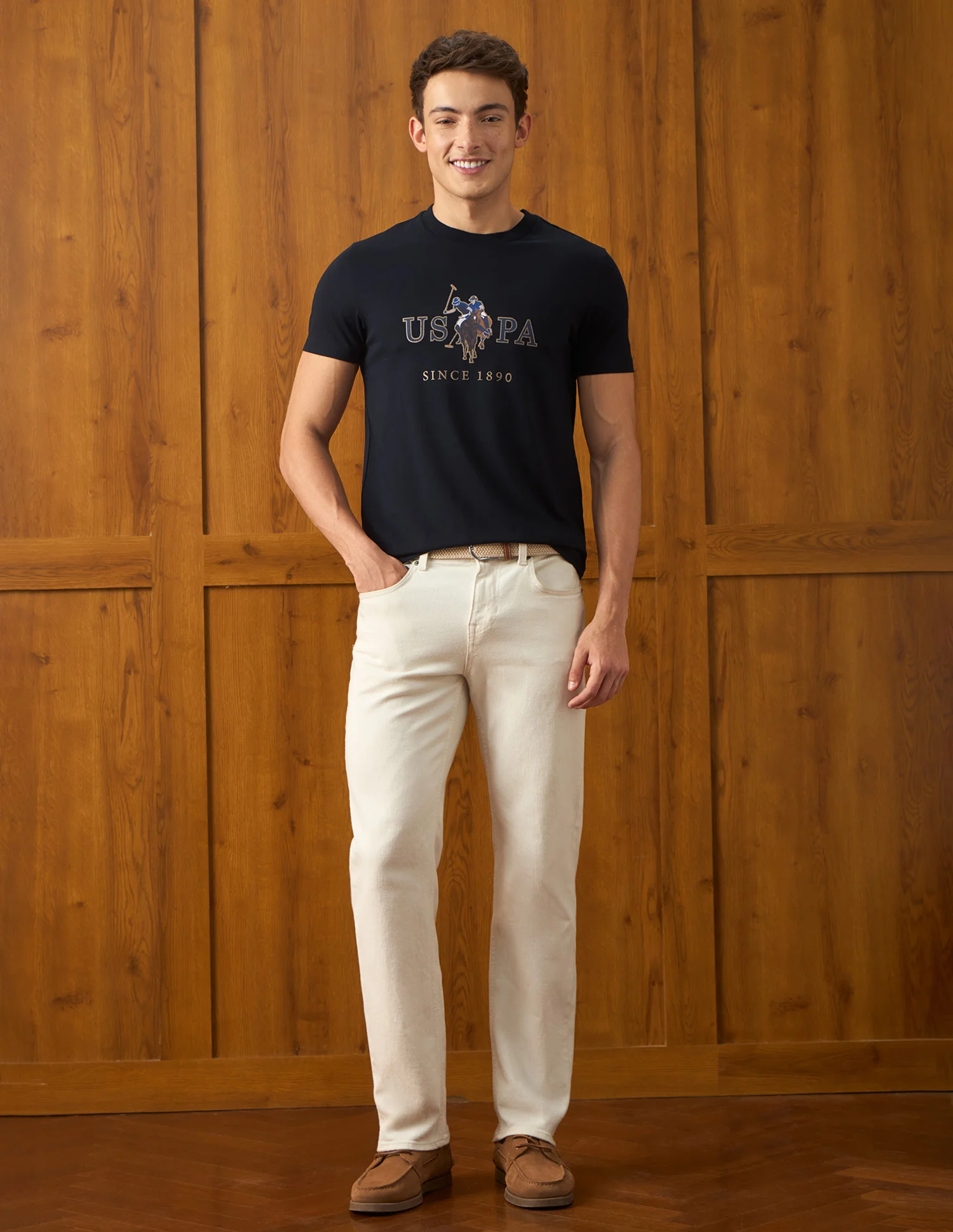 Brand Printed Slim Fit T-Shirt - Image 3