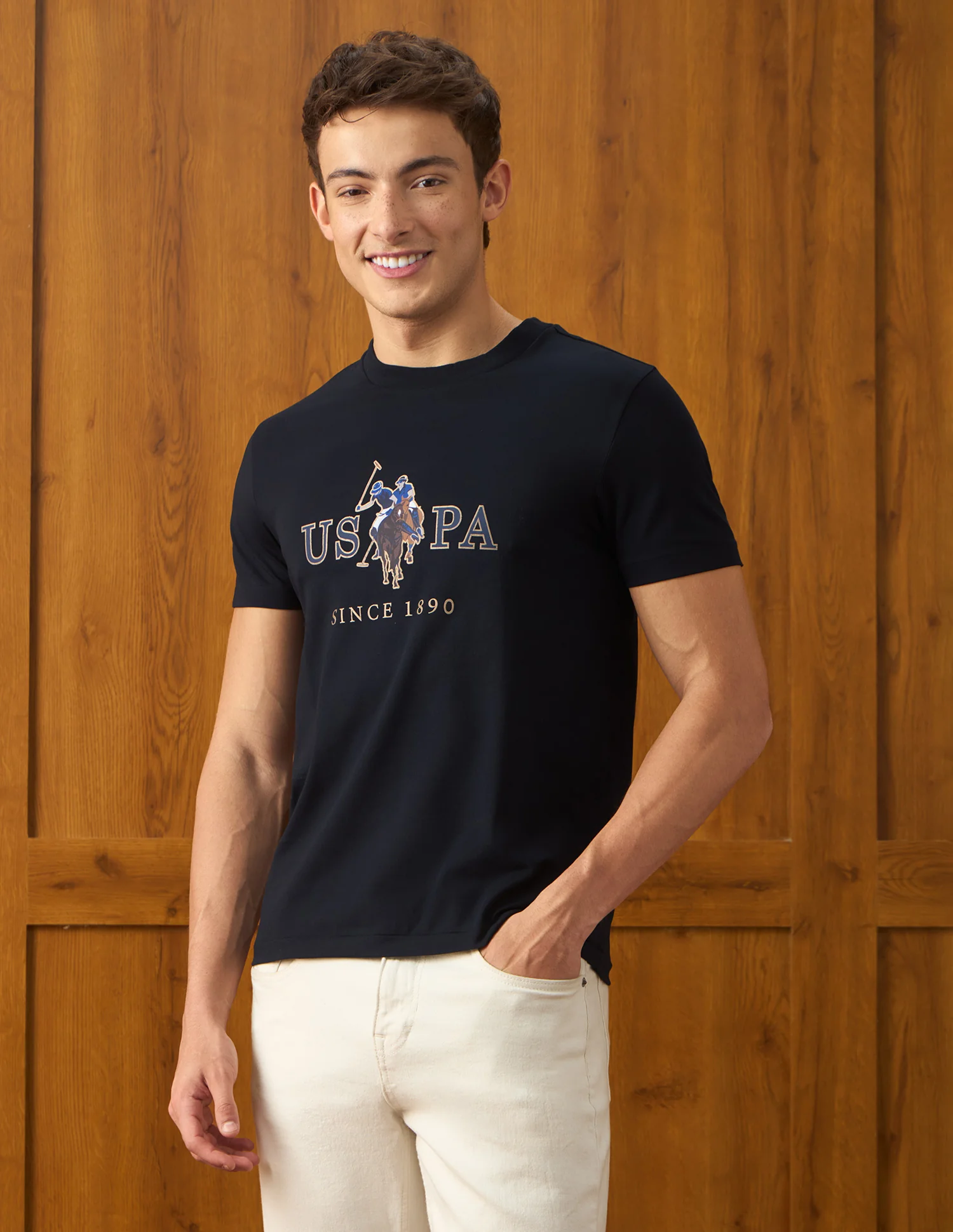 Brand Printed Slim Fit T-Shirt - Image 4