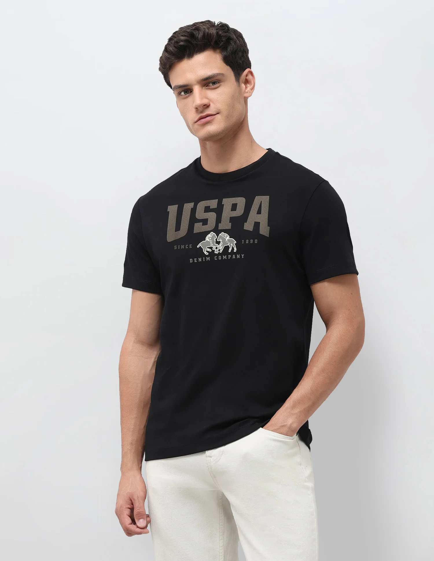 Brand Printed Slim Fit T-Shirt - Image 4