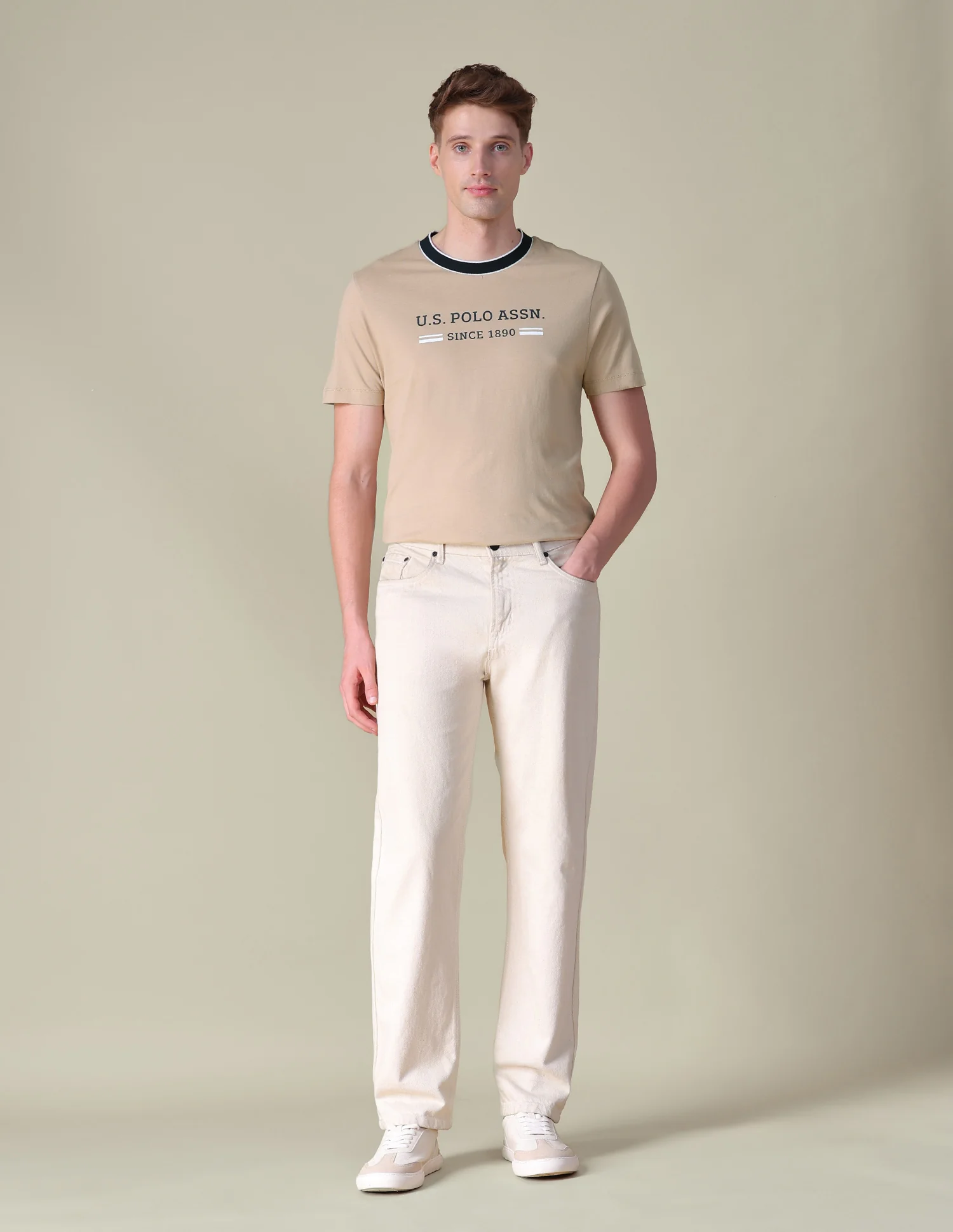 Brand Printed Slim Fit T-Shirt - Image 3