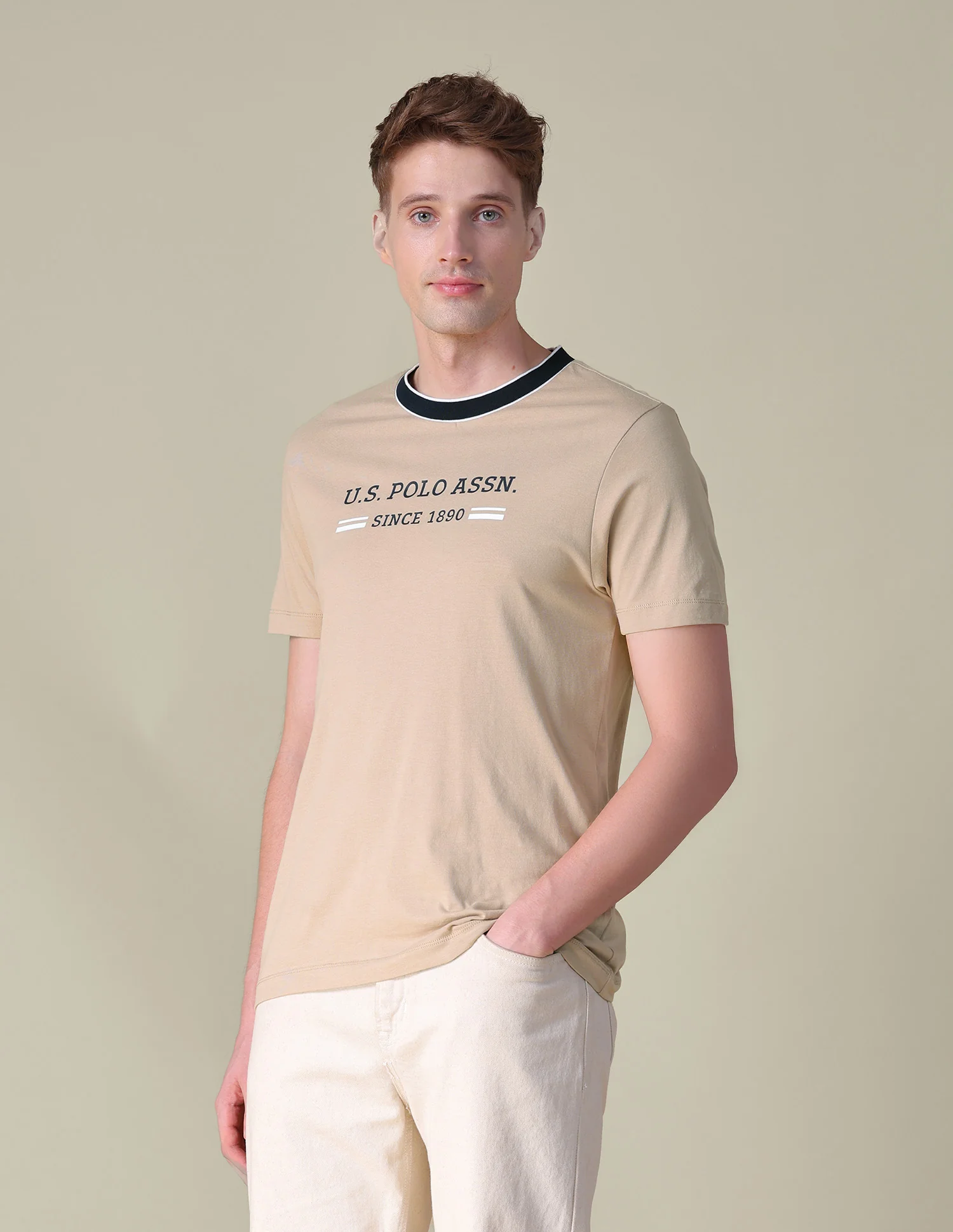 Brand Printed Slim Fit T-Shirt - Image 4
