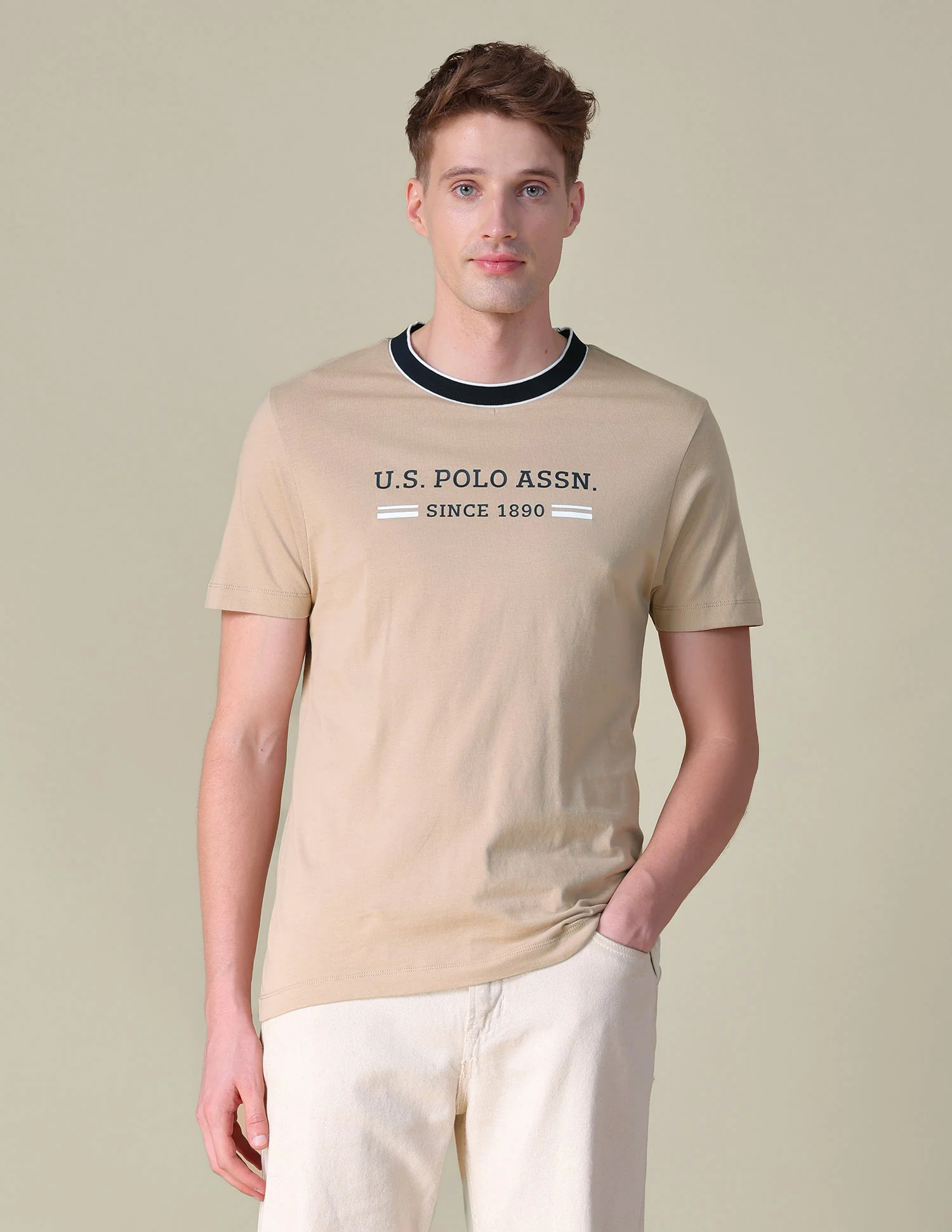 Brand Printed Slim Fit T-Shirt - Image 6