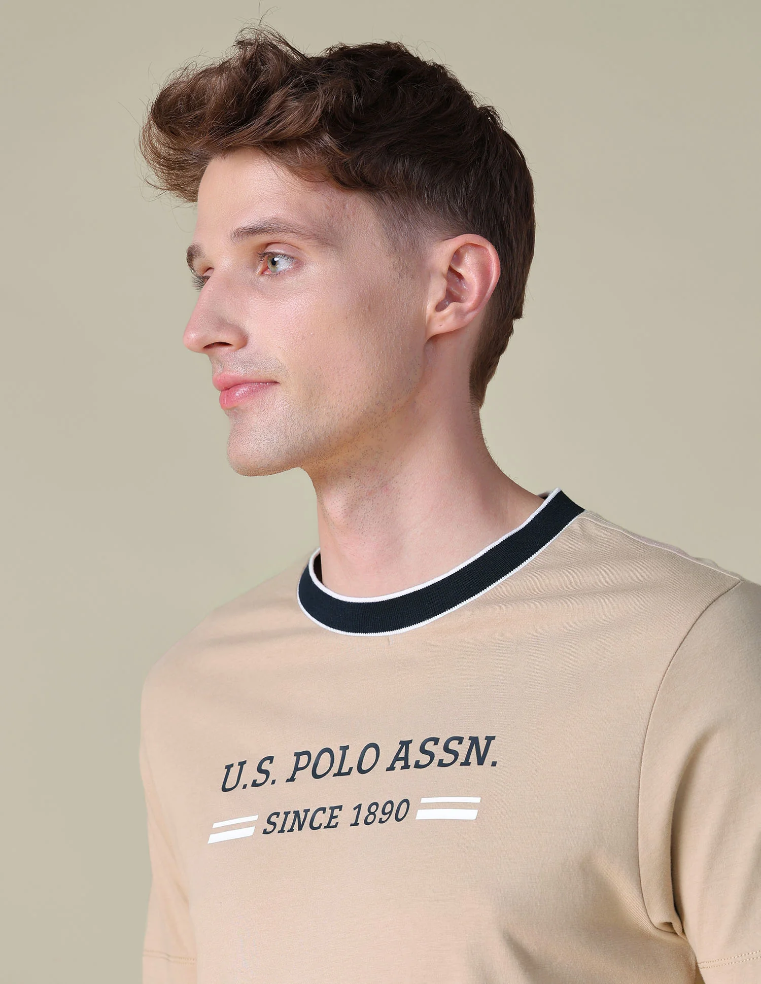 Brand Printed Slim Fit T-Shirt - Image 7