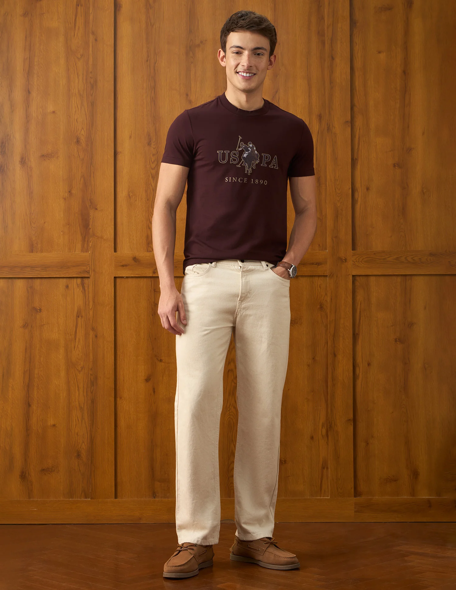 Brand Printed Slim Fit T-Shirt - Image 3