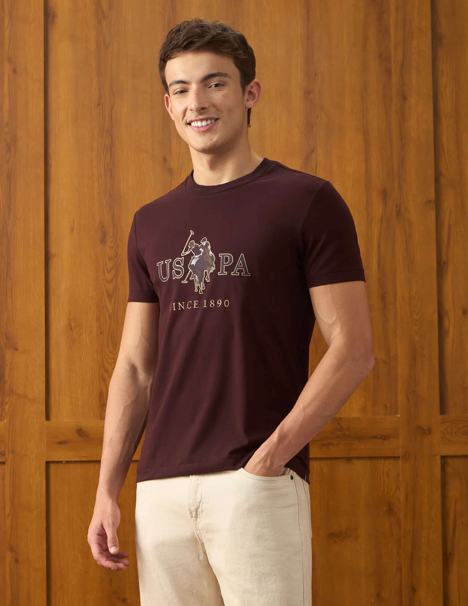 Brand Printed Slim Fit T-Shirt - Image 4