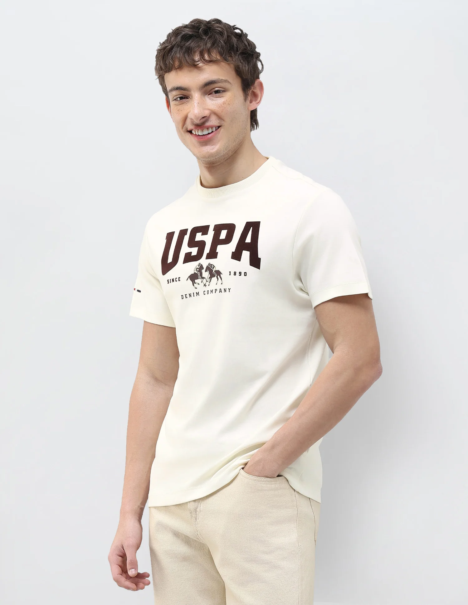 Brand Printed Slim Fit T-Shirt - Image 4