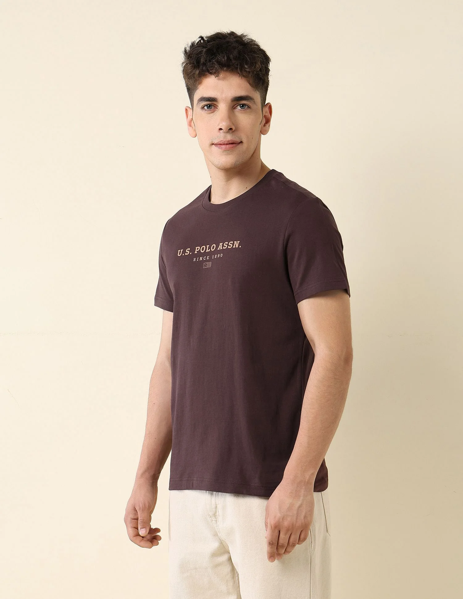 Brand Printed Slim Fit T-Shirt - Image 4