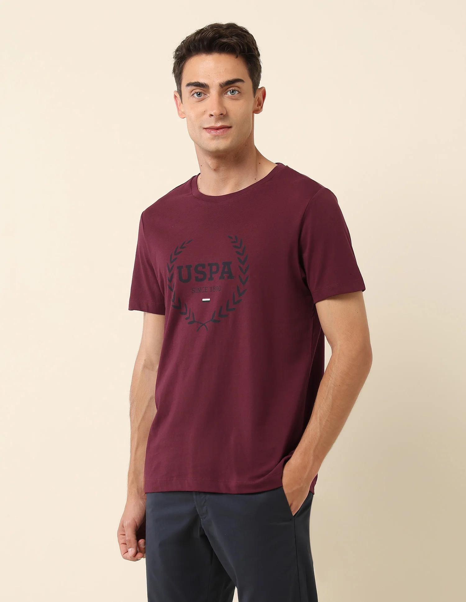Brand Printed Slim Fit T-Shirt - Image 4