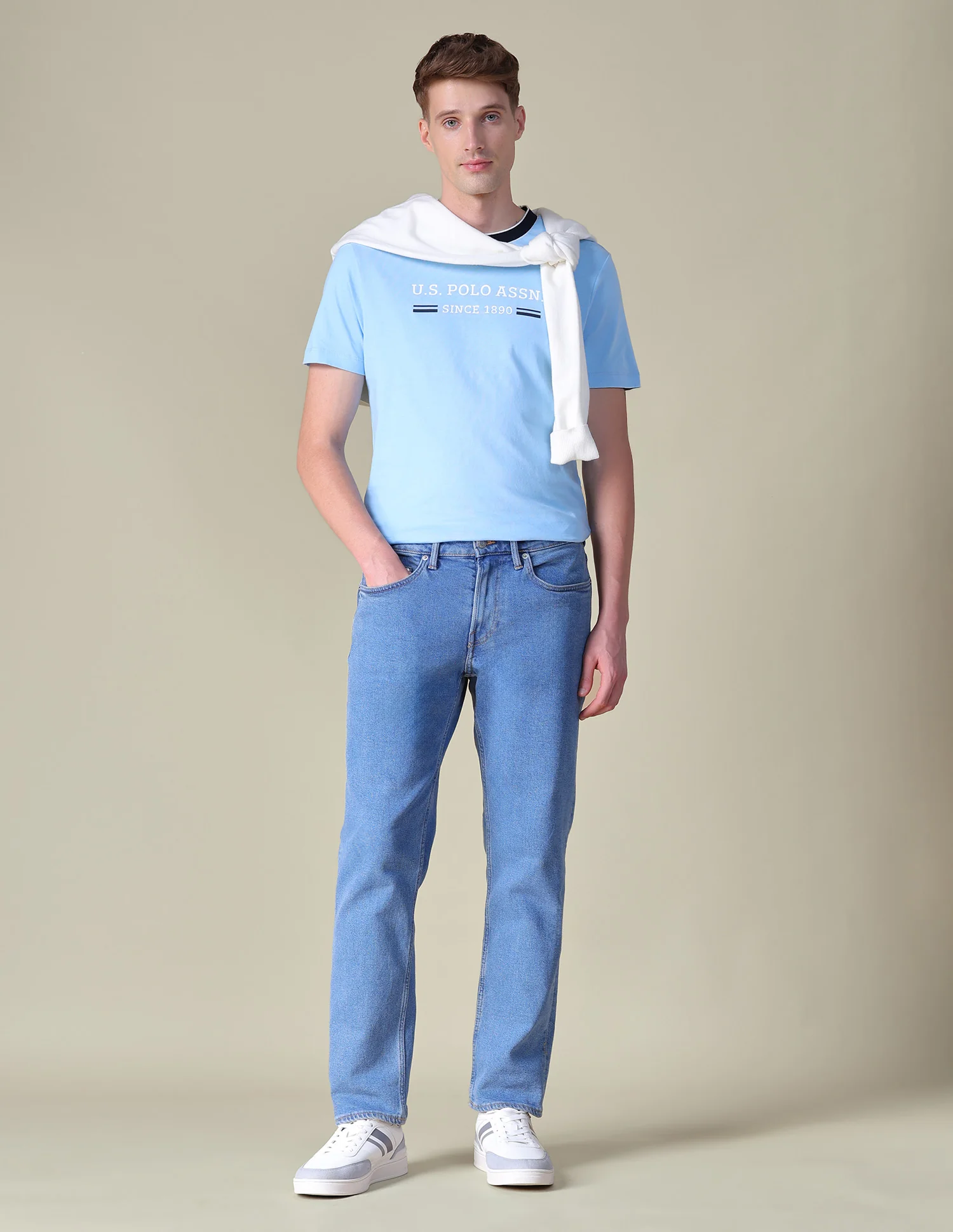 Brand Printed Slim Fit T-Shirt - Image 3