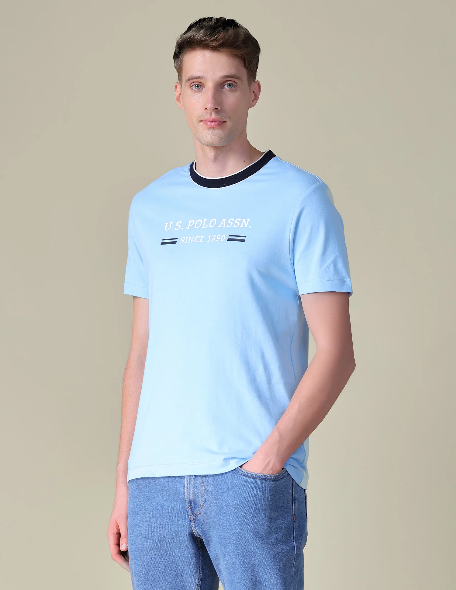 Brand Printed Slim Fit T-Shirt - Image 4
