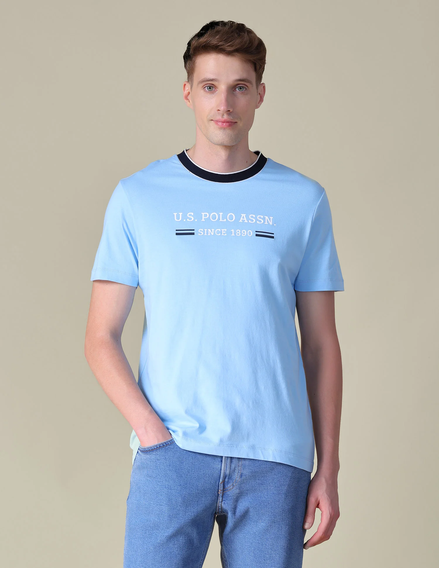 Brand Printed Slim Fit T-Shirt - Image 6