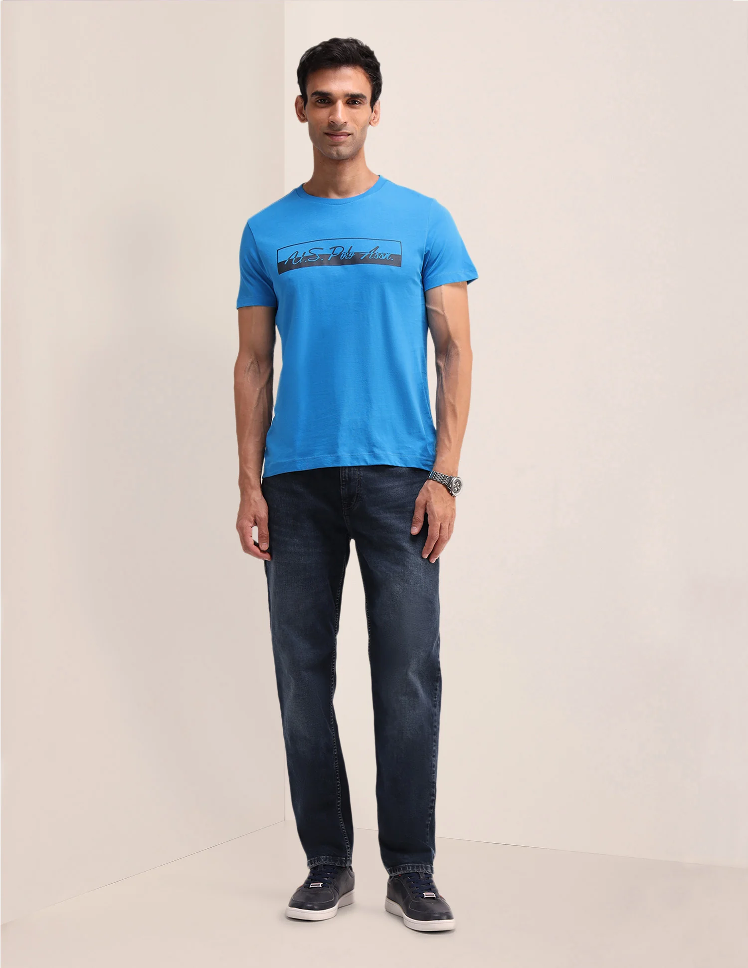 Brand Printed Slim Fit T-Shirt - Image 3