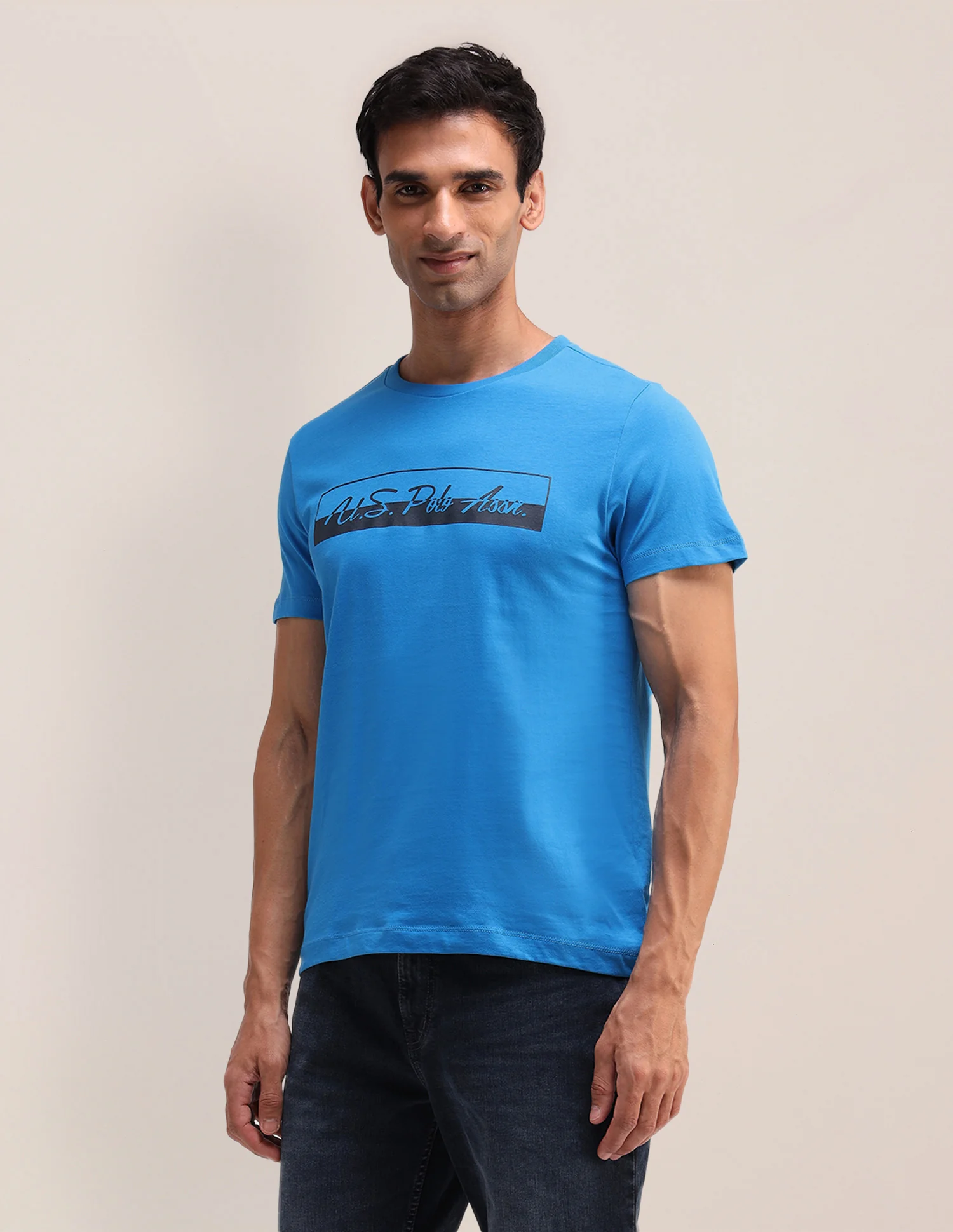 Brand Printed Slim Fit T-Shirt - Image 4