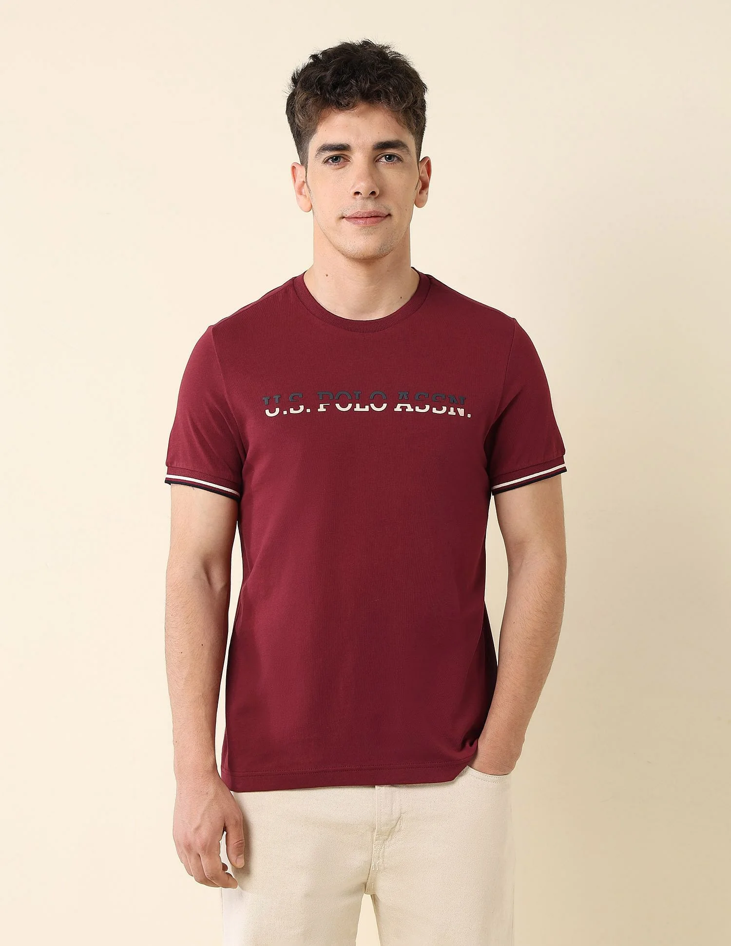 Brand Printed Slim Fit T-Shirt - Image 6