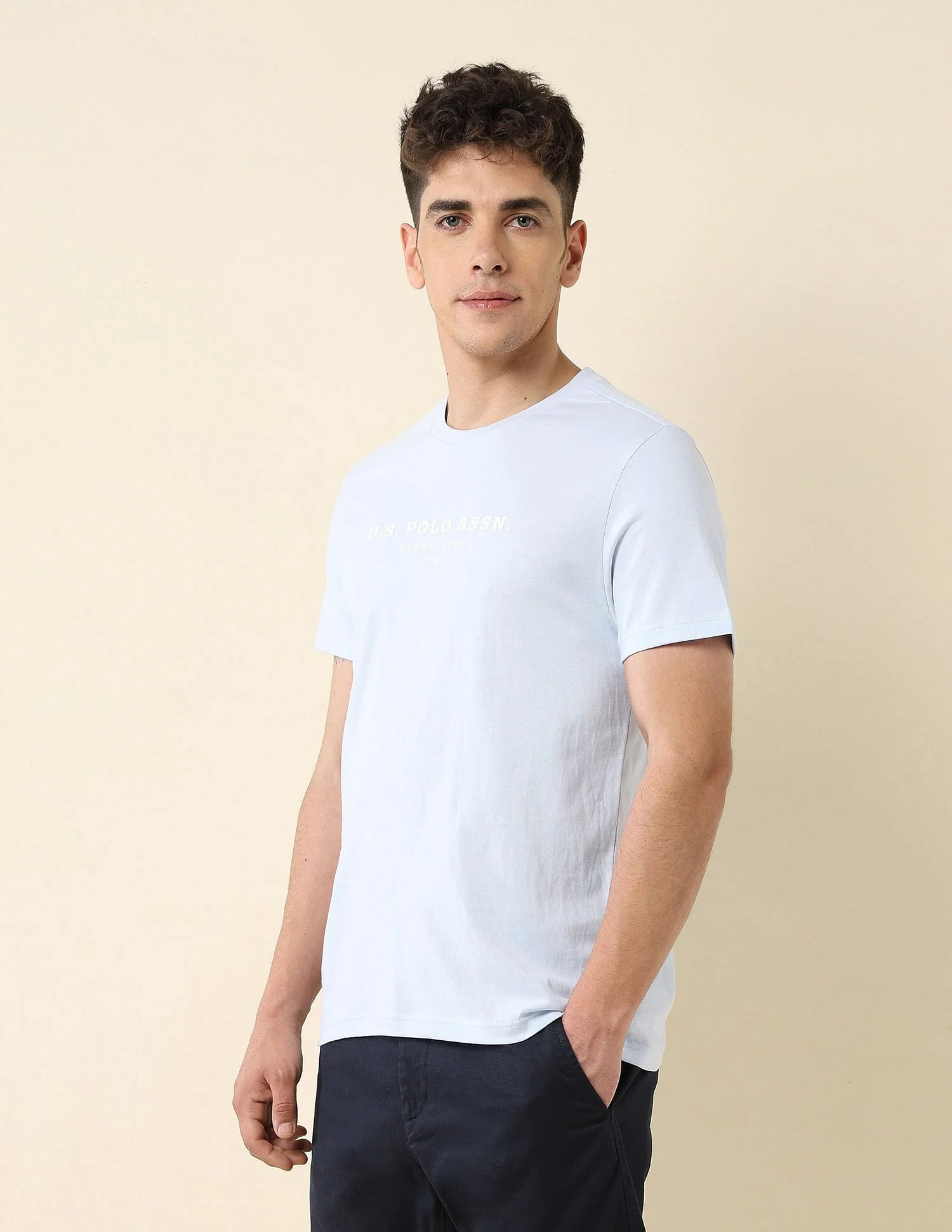 Brand Printed Slim Fit T-Shirt - Image 4