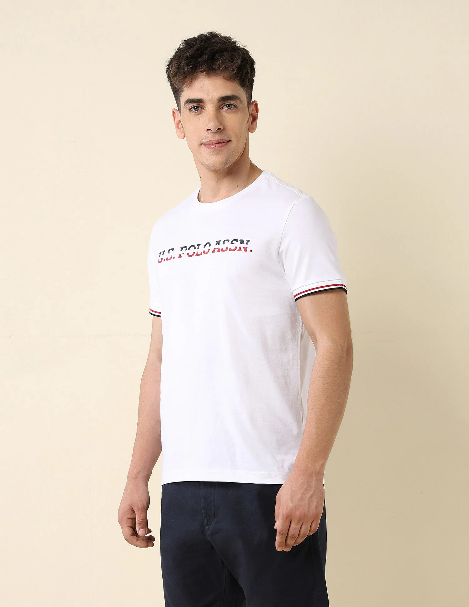 Brand Printed Slim Fit T-Shirt - Image 4