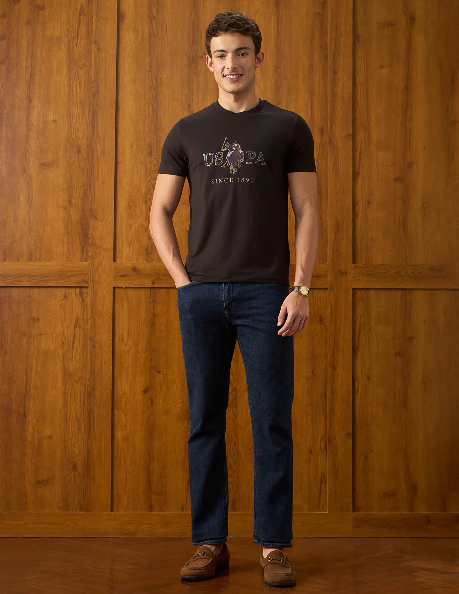 Brand Printed Slim Fit T-Shirt - Image 3