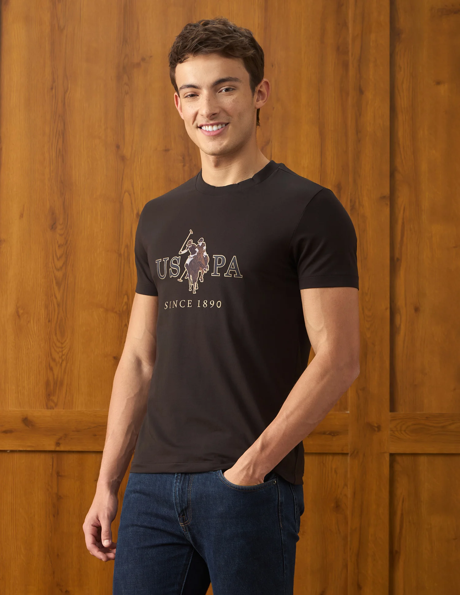 Brand Printed Slim Fit T-Shirt - Image 4