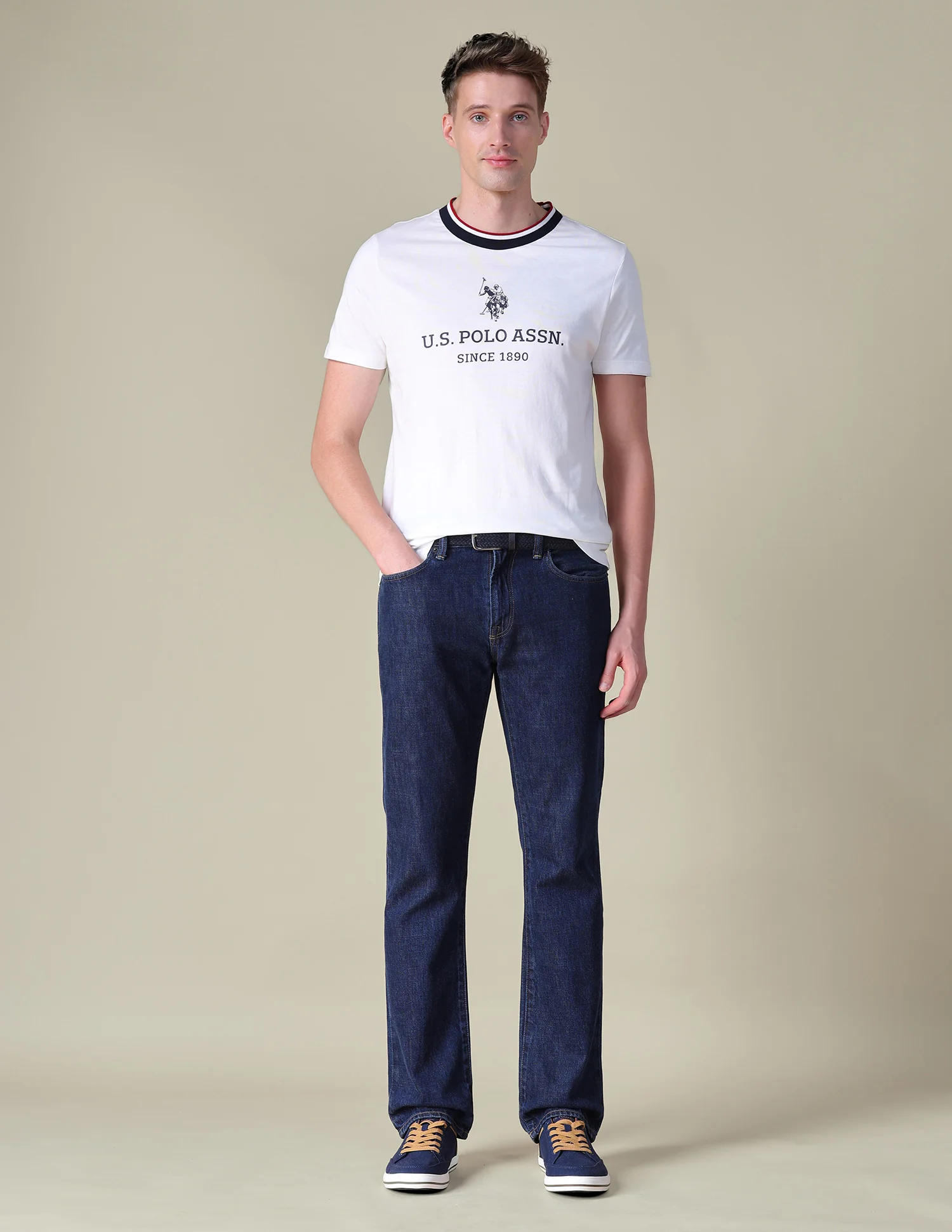 Brand Printed Slim Fit T-Shirt - Image 3