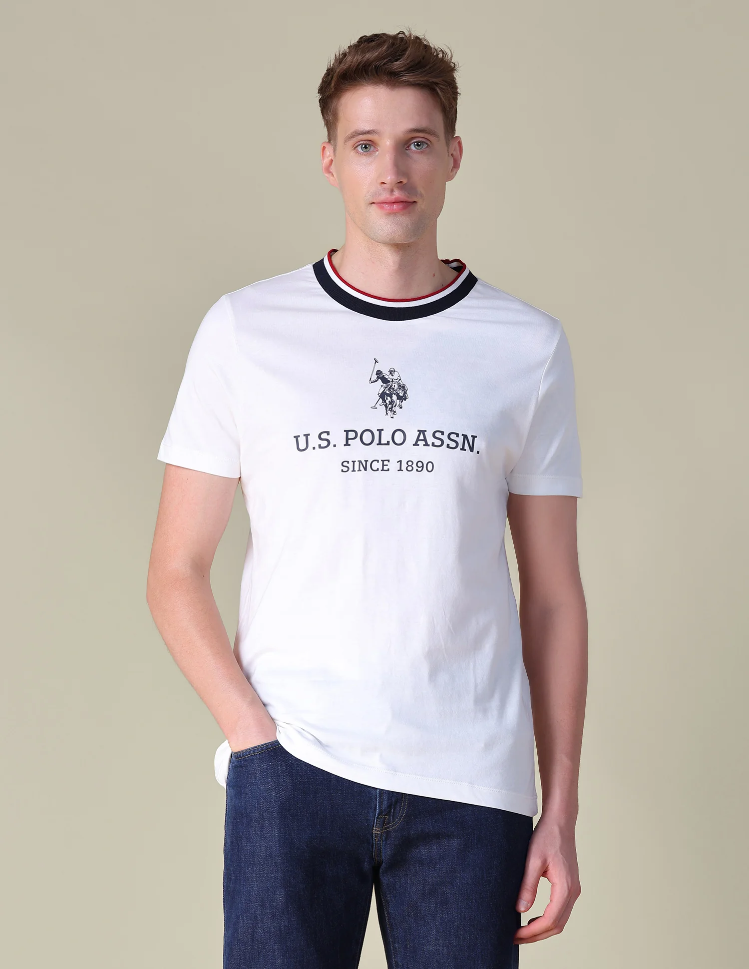 Brand Printed Slim Fit T-Shirt - Image 6