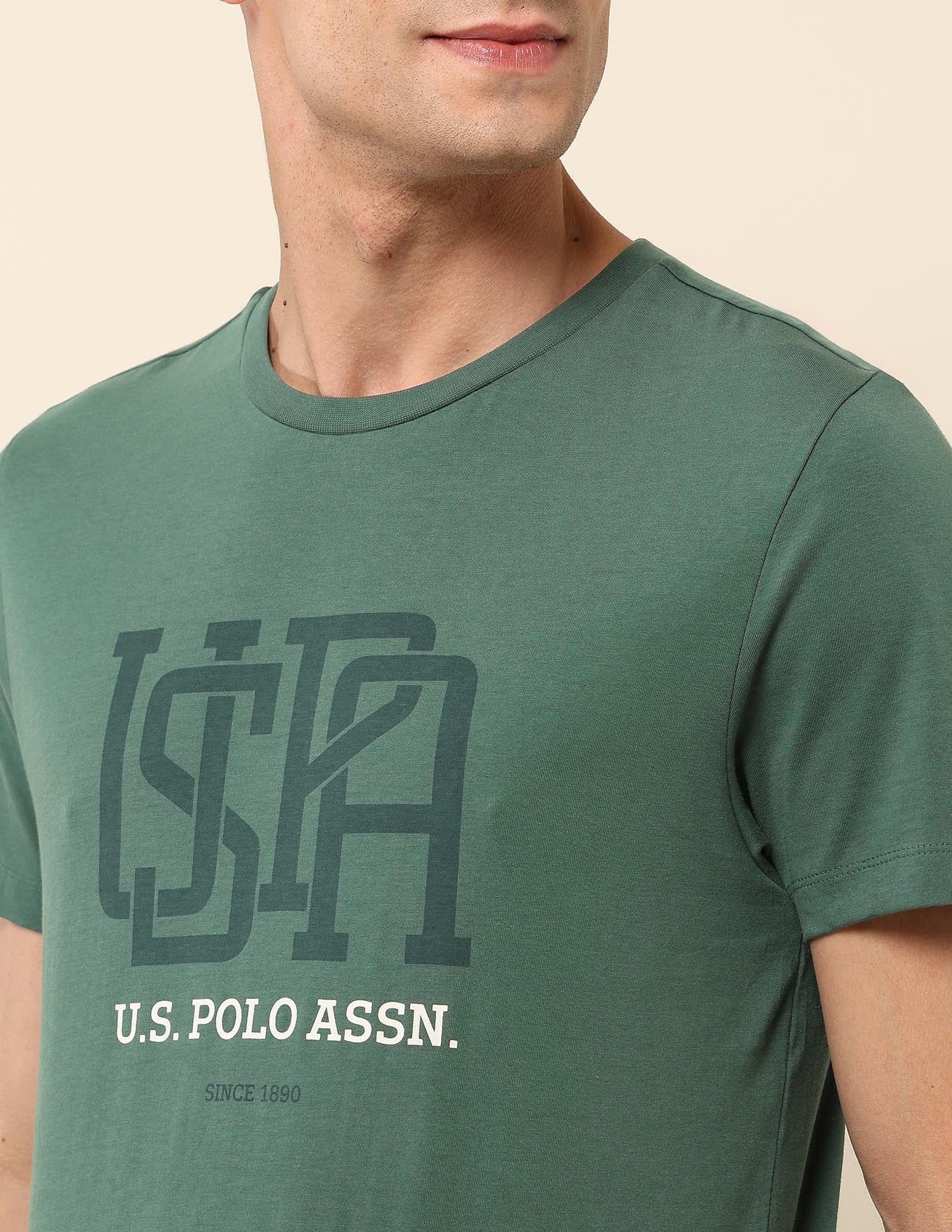 Brand Printed Slim Fit T- Shirt - Image 7