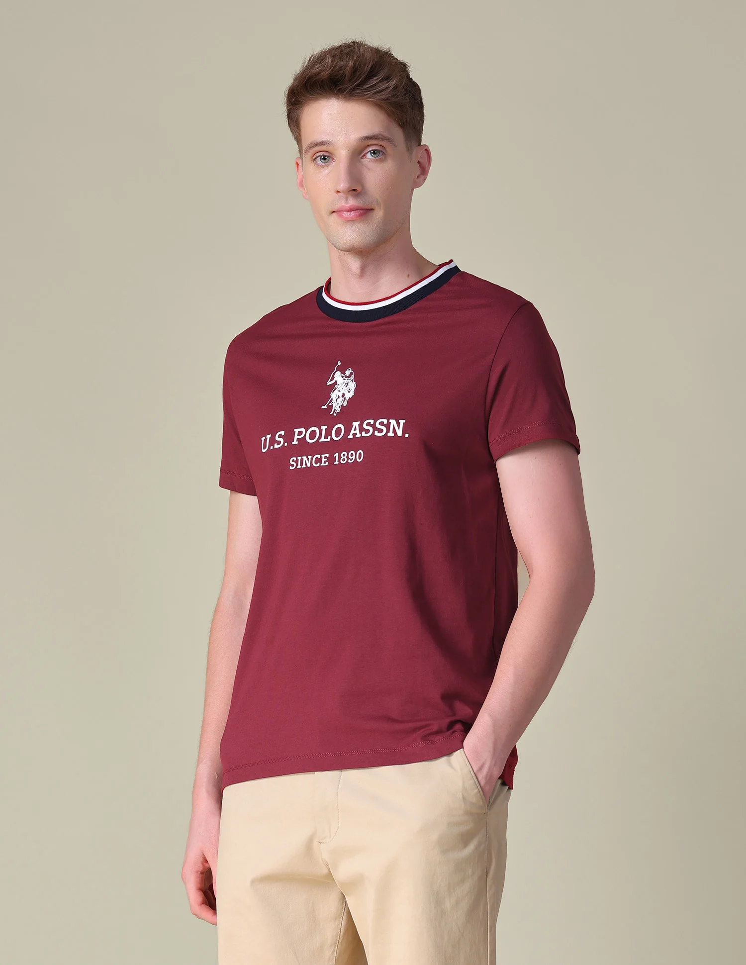 Brand Printed Slim Fit T-Shirt - Image 4