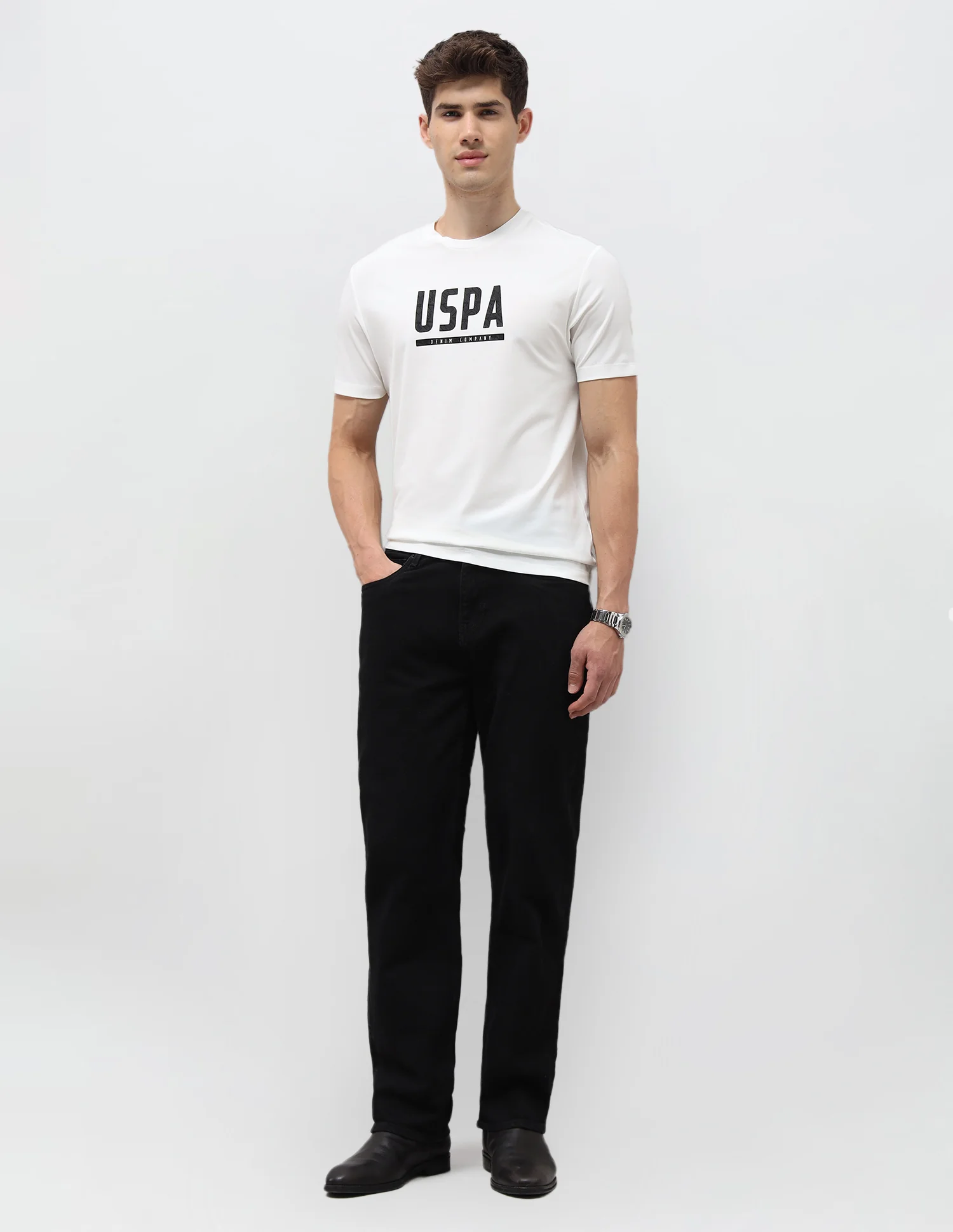 Brand Printed Slim Fit T-Shirt - Image 3